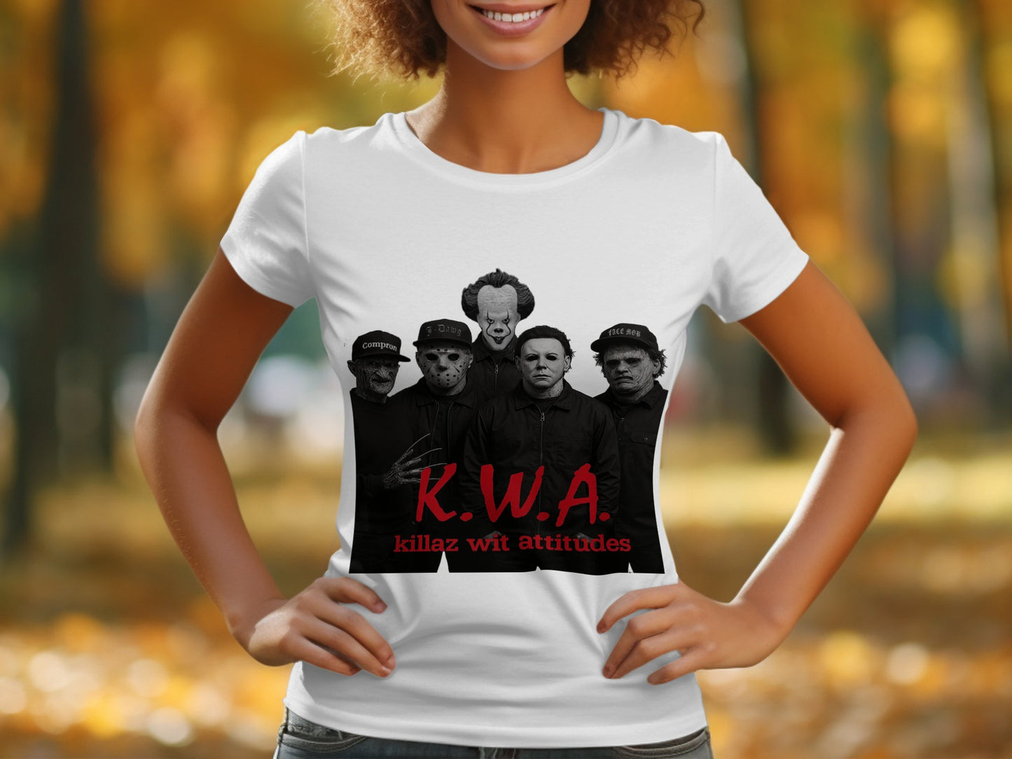 K.W.A killaz wit attitudesz Graphic Print product type