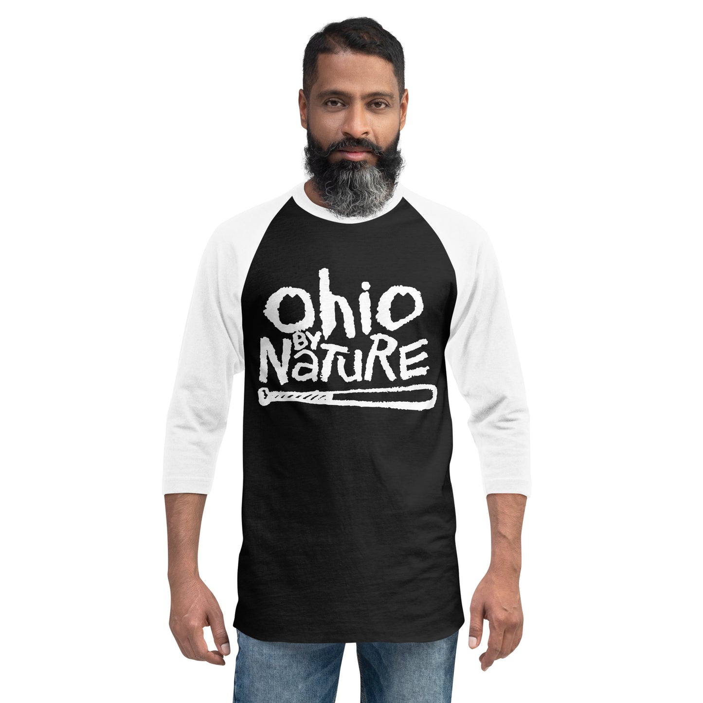 Ohio By Nature 3/4 sleeve raglan shirt