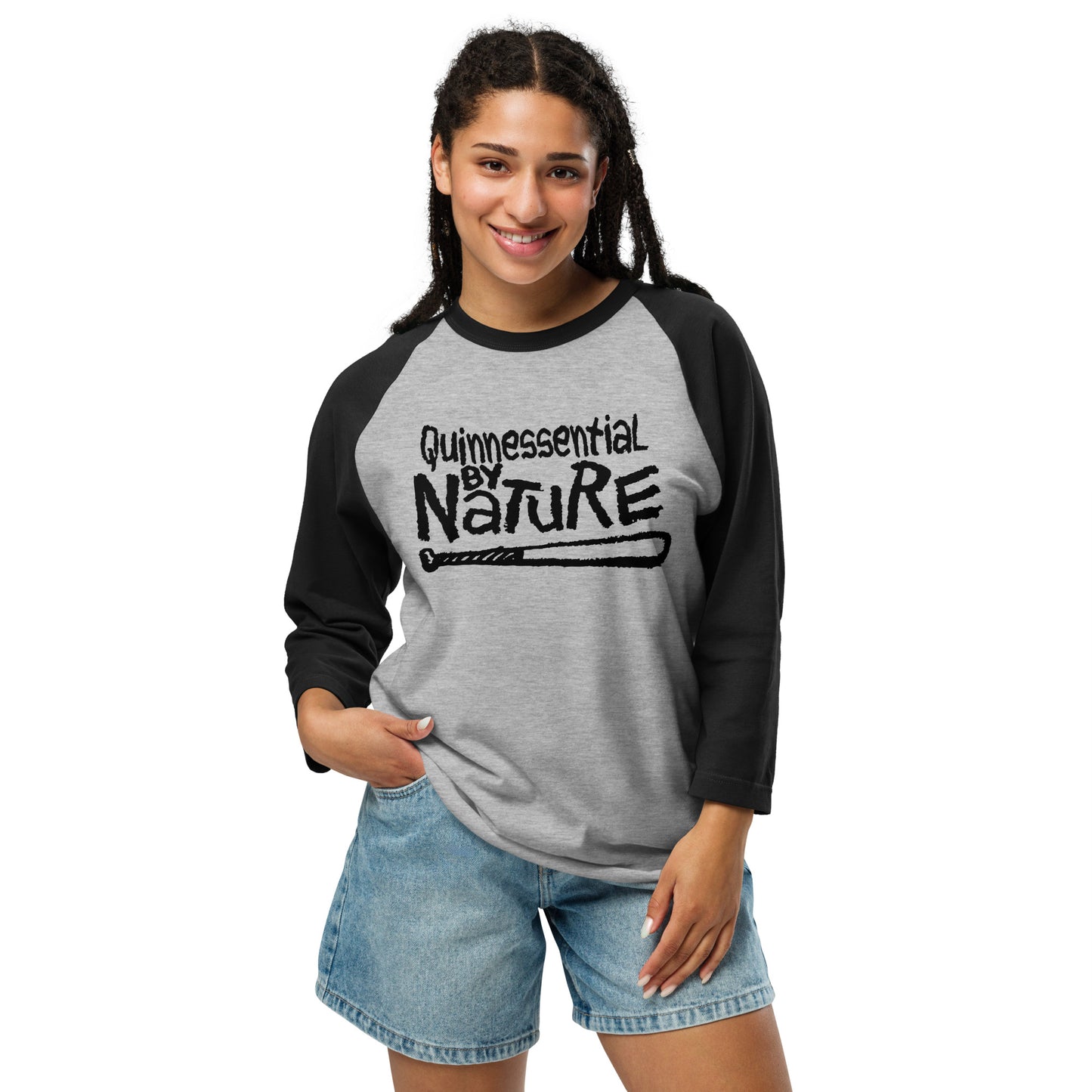 QUINNESSENTIAL by Nature Gear 3/4 sleeve raglan shirt