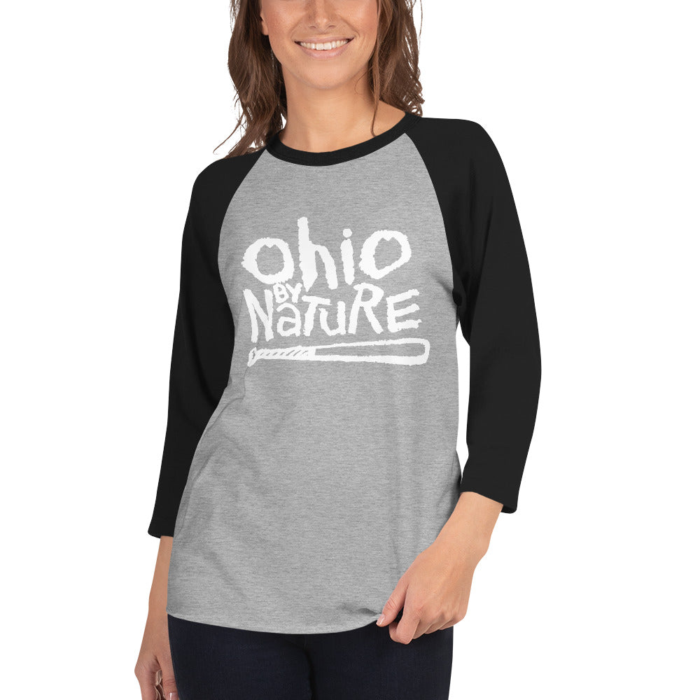 Ohio By Nature 3/4 sleeve raglan shirt