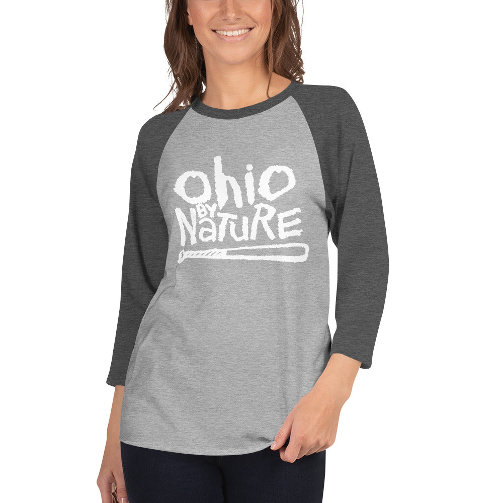 Ohio By Nature 3/4 sleeve raglan shirt