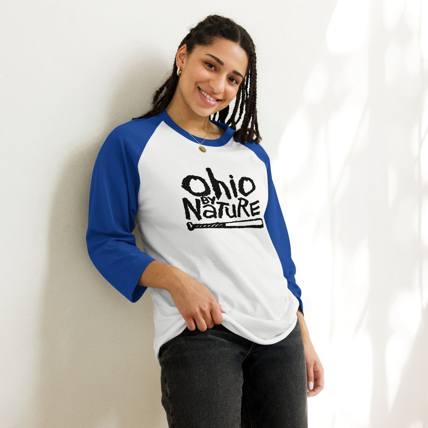 Ohio By Nature QUINNESSENTIAL Gear 3/4 sleeve raglan shirt