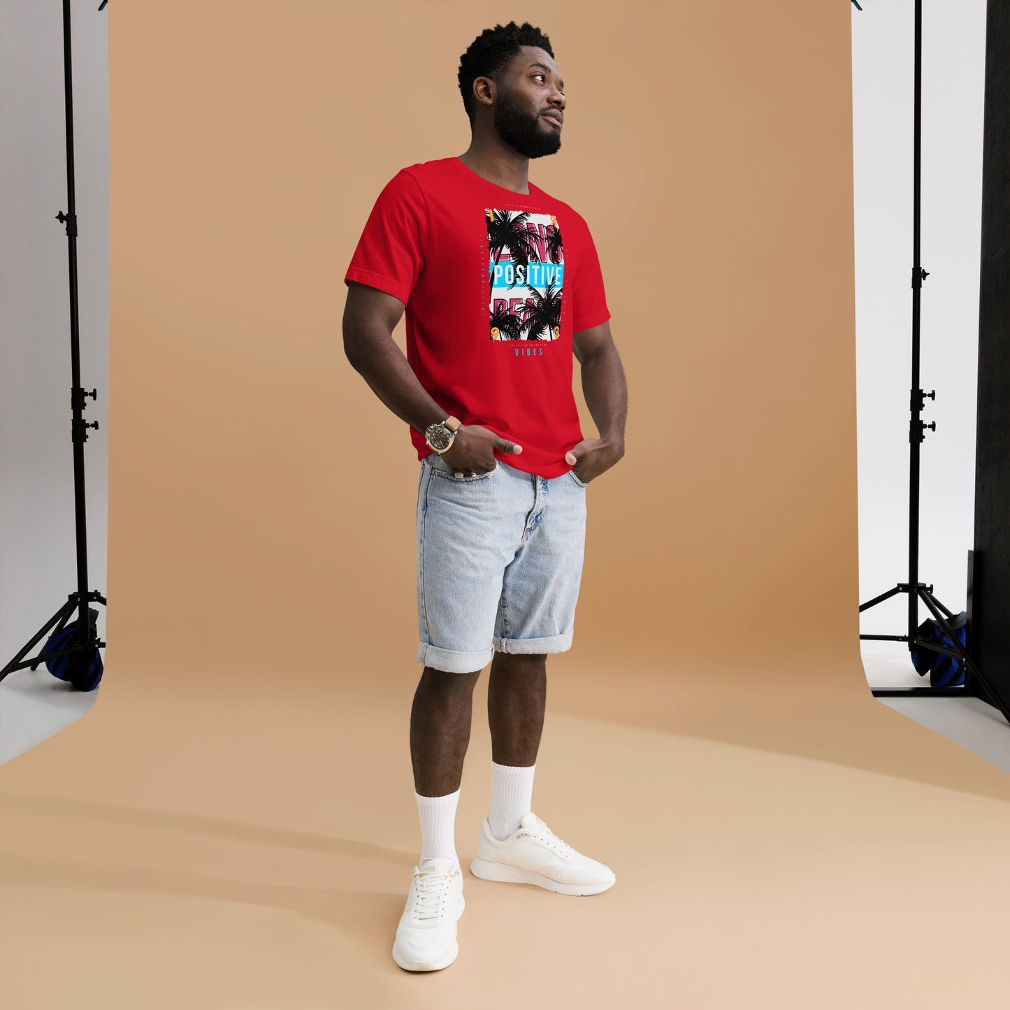 Think positive vibes Unisex t-shirt