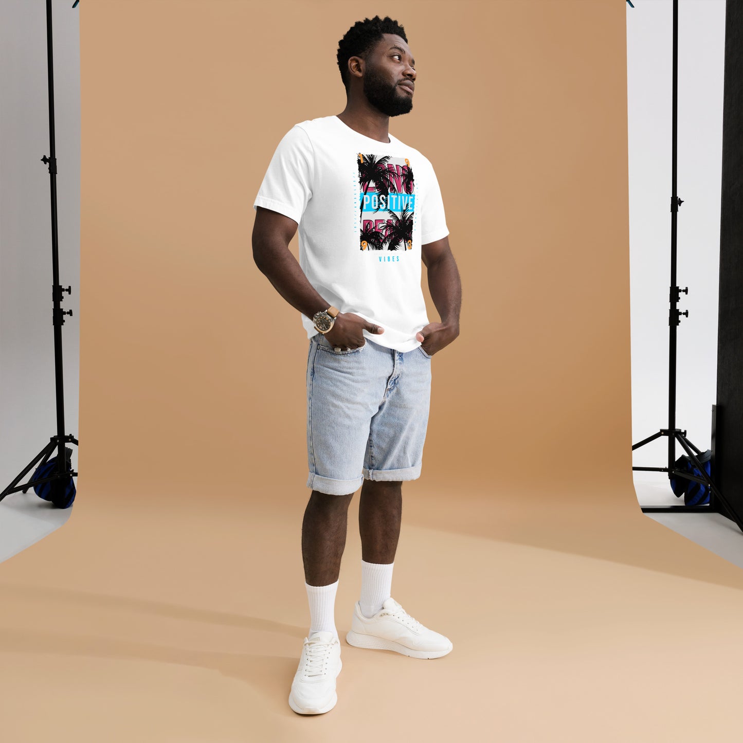 Think positive vibes Unisex t-shirt