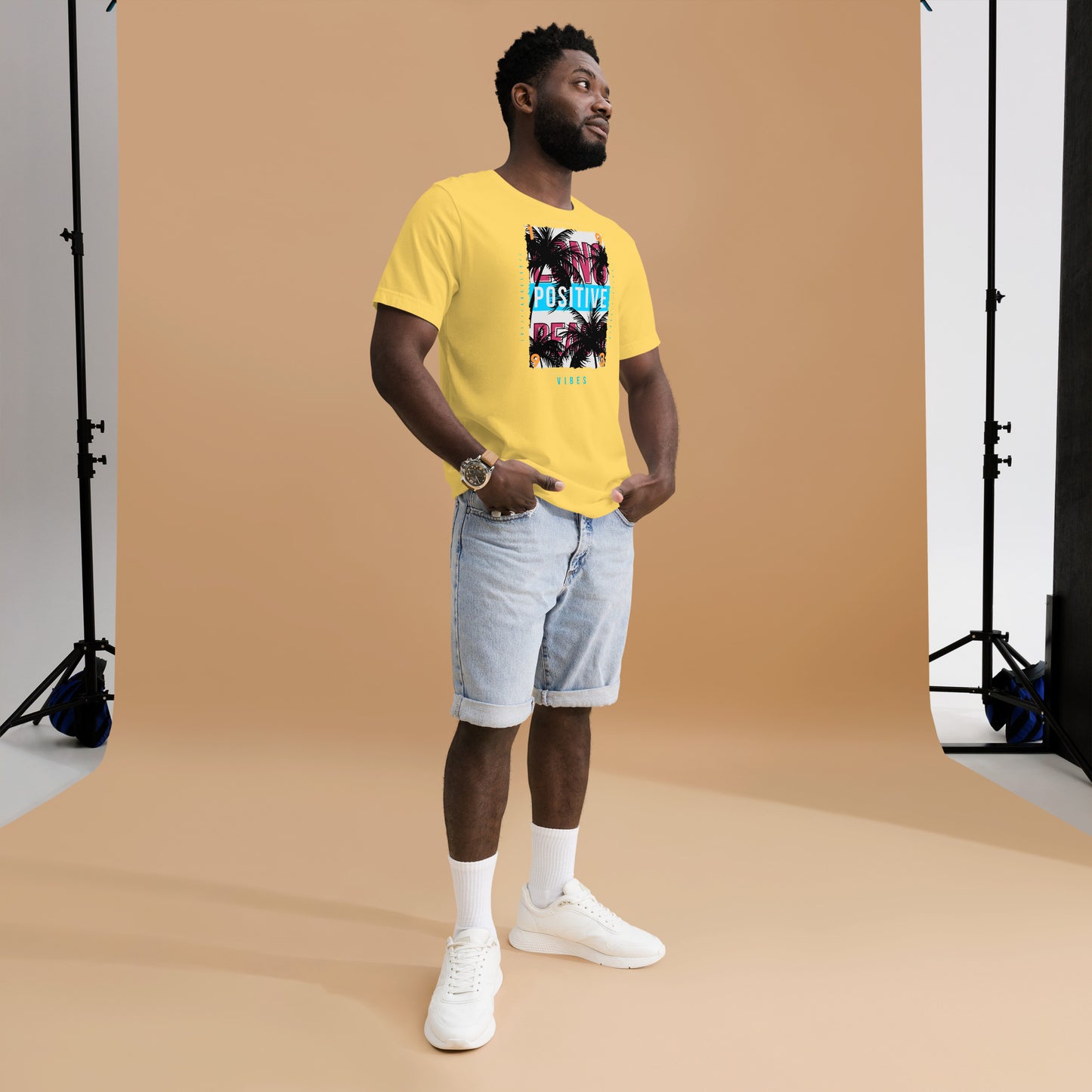 Think positive vibes Unisex t-shirt