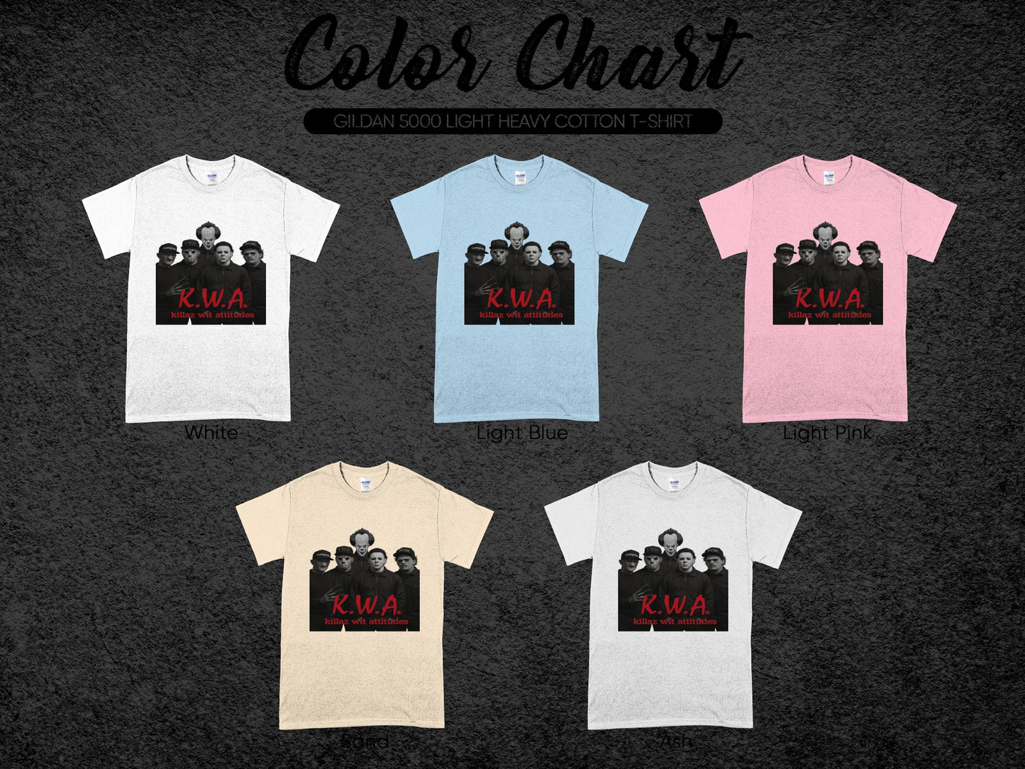 K.W.A. Funny Custom Graphic T-Shirt Unique Novelty product type