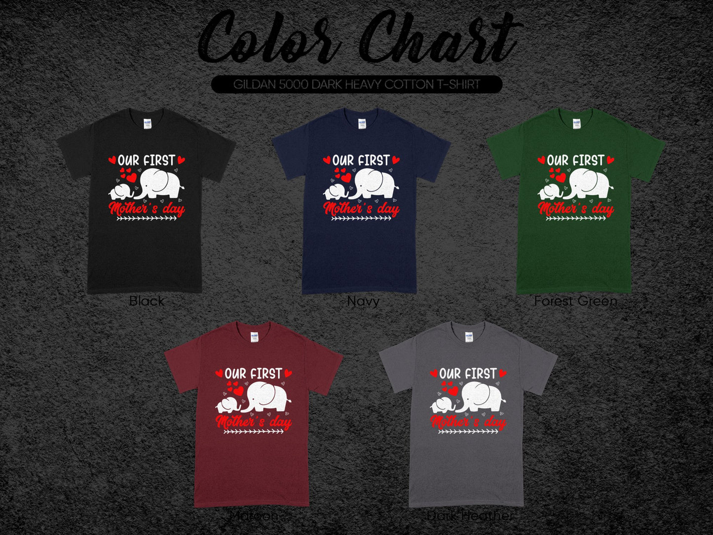 Our First Mother's Day Cute Elephant T-shirt product