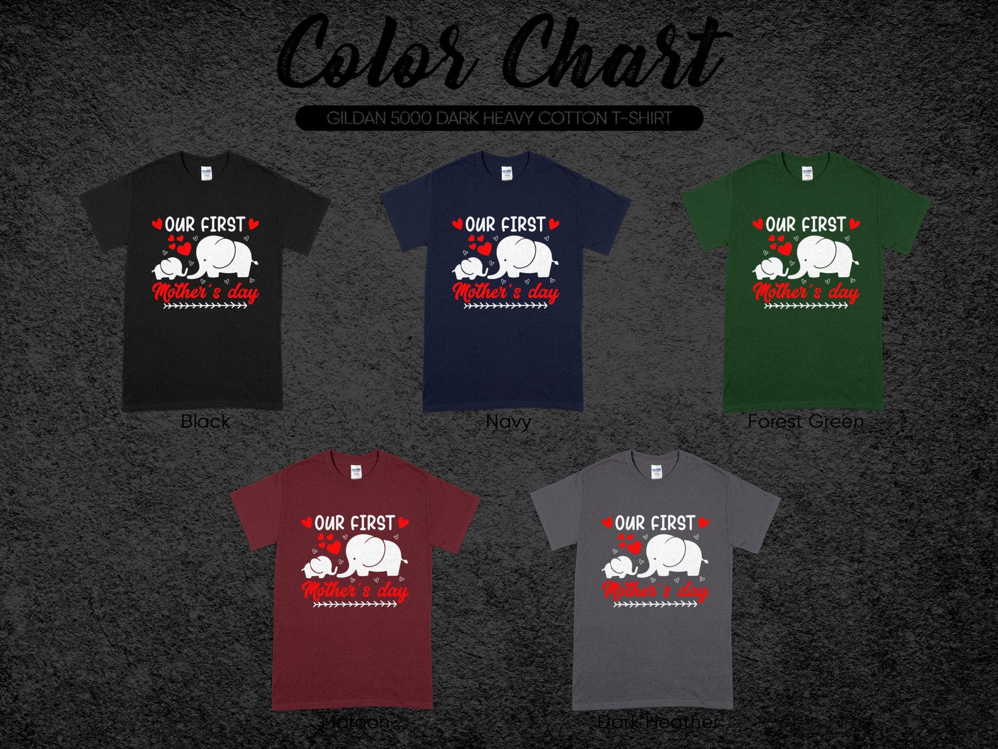 Our First Mother's Day Cute Elephant T-shirt product