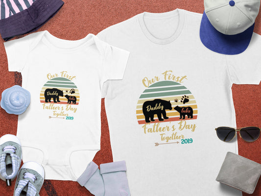Our First Fathers Day Together 2019 matching product