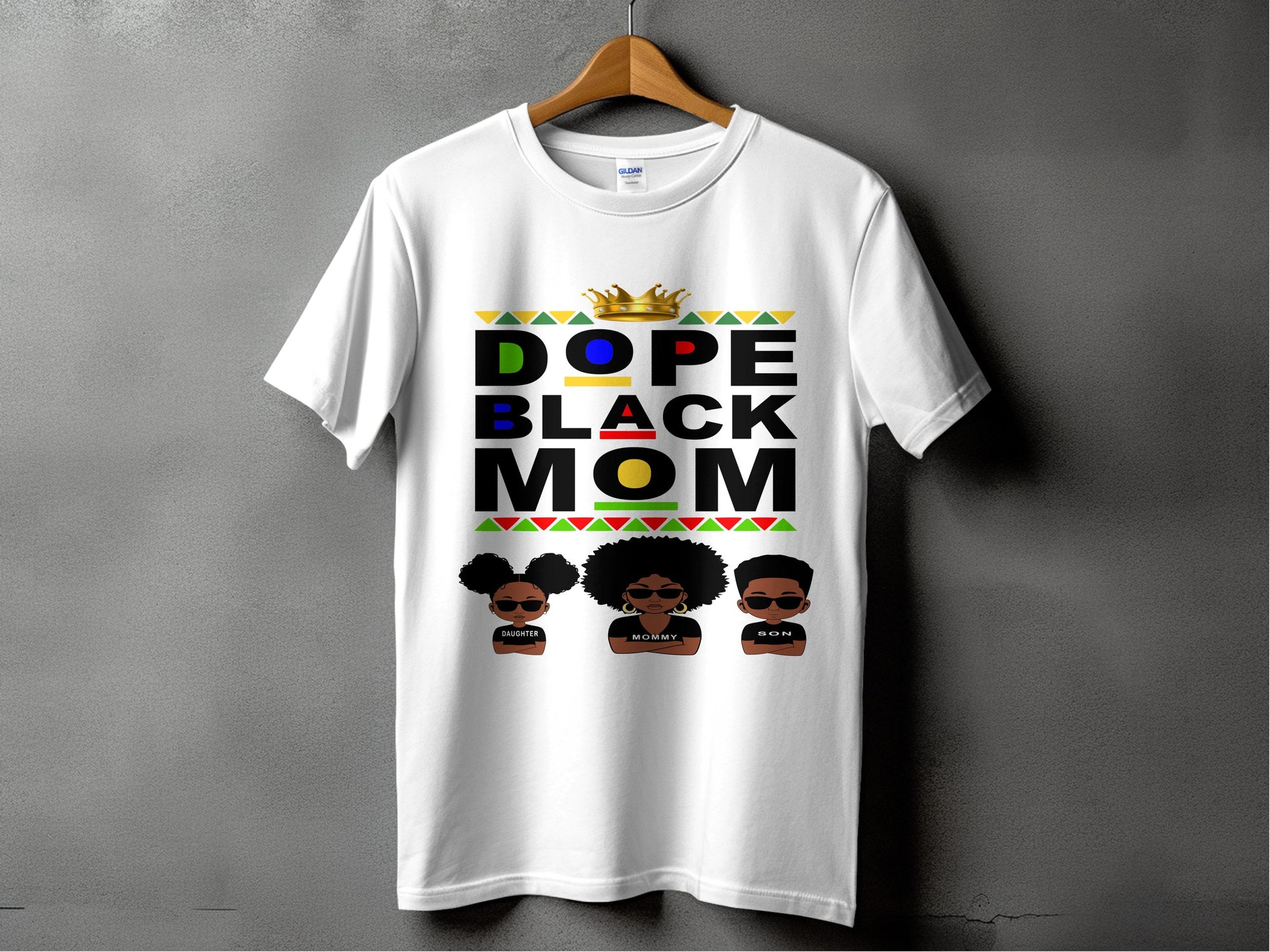 Dope Black Mom Graphic Tee with Unique Characters product