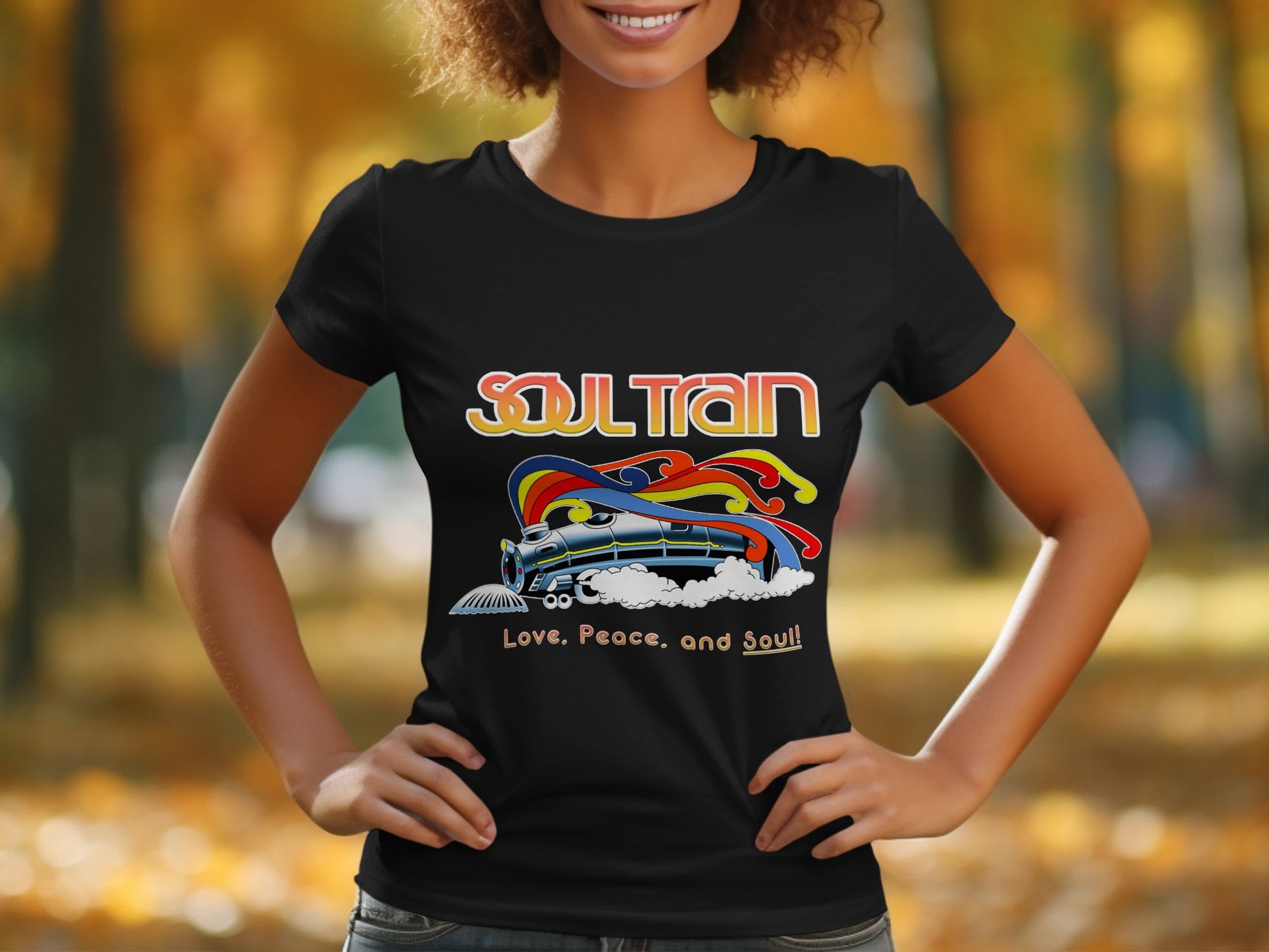 Soul Train Love Peace and Soul Graphic T Shirt Product