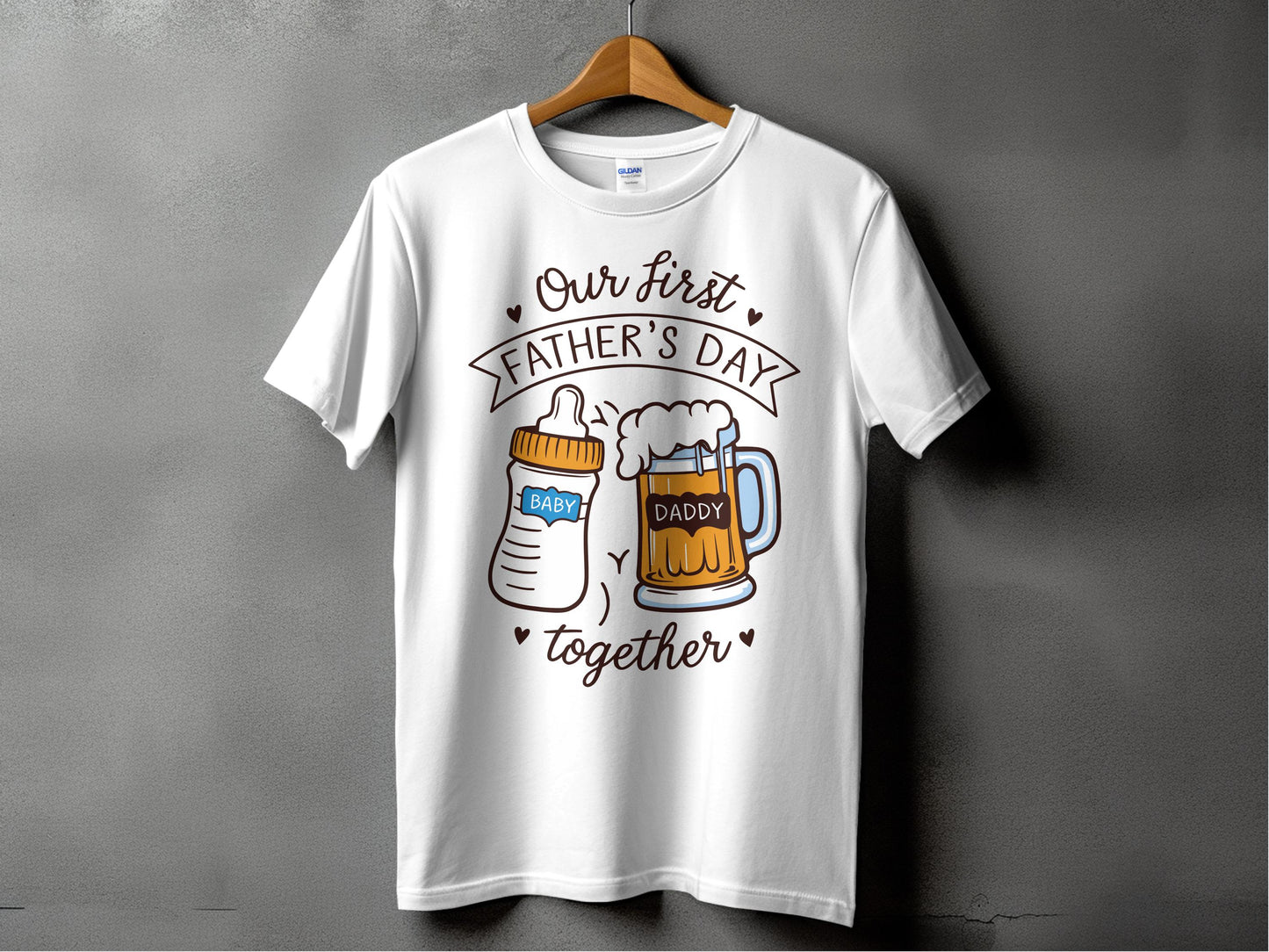 Our First Father's Day Together Novelty T-shirt product