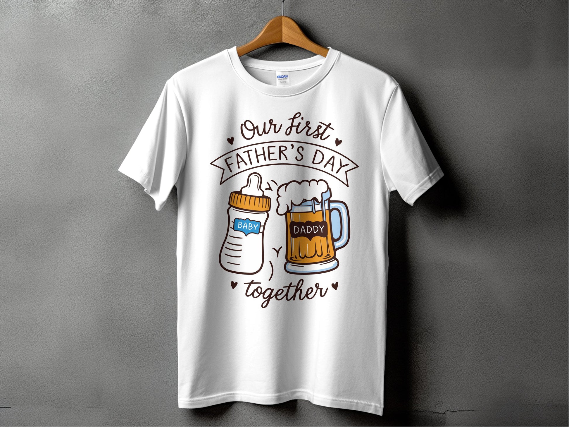 Our First Father's Day Together Novelty T-shirt product