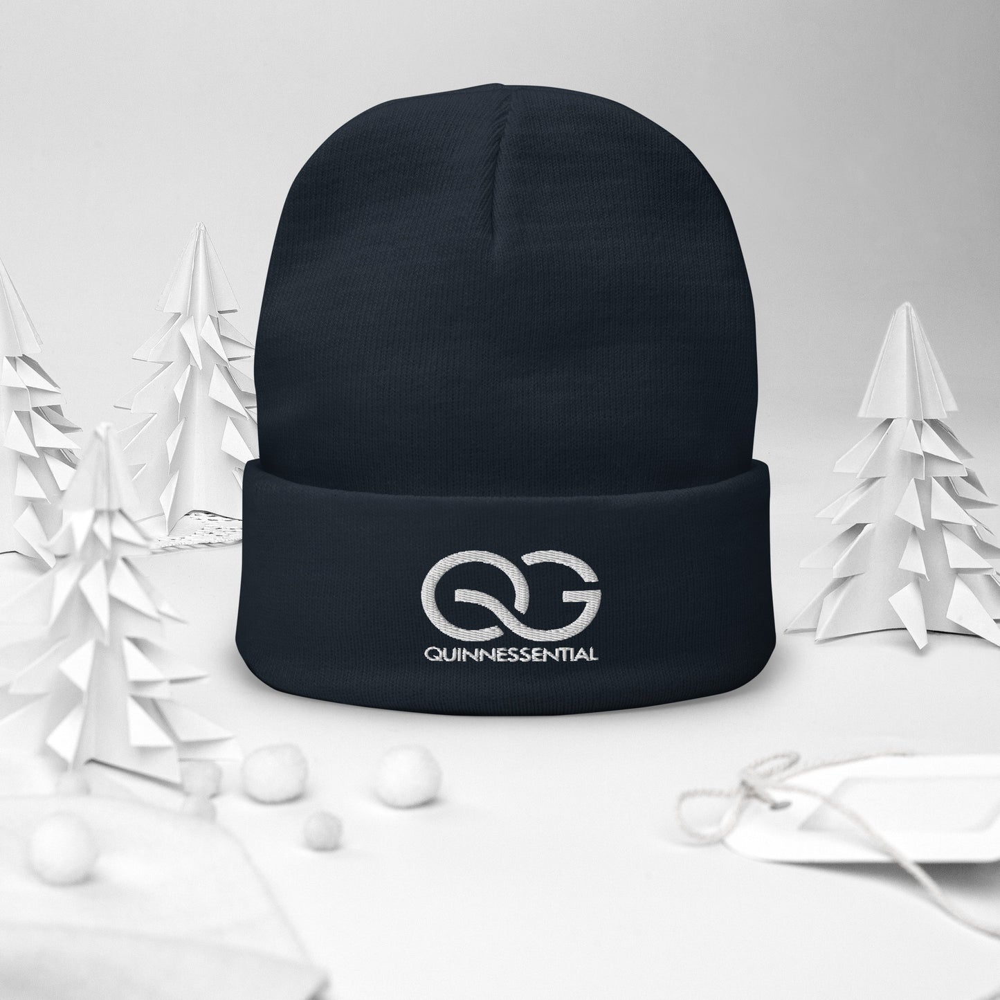 QUINNESSENTIAL Gear Embroidered Beanie