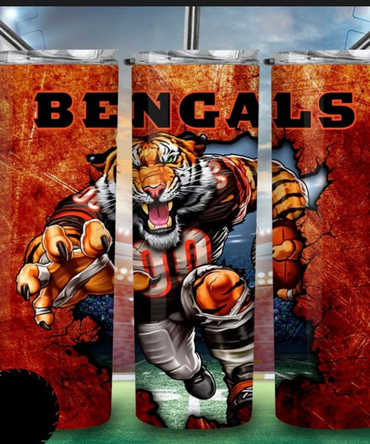 Cincinnati Bengals 20 oz skinny tumbler