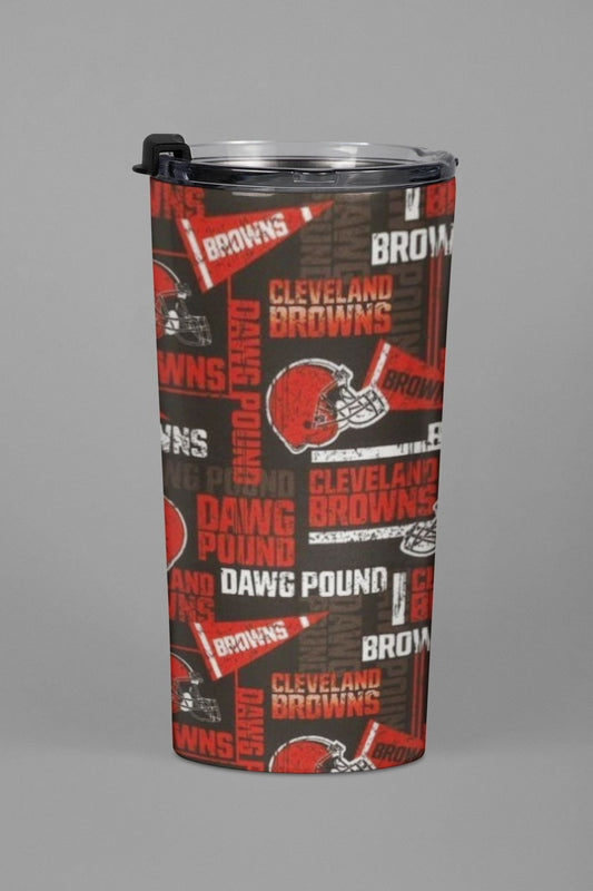 Cleveland Browns 20 oz skinny tumbler