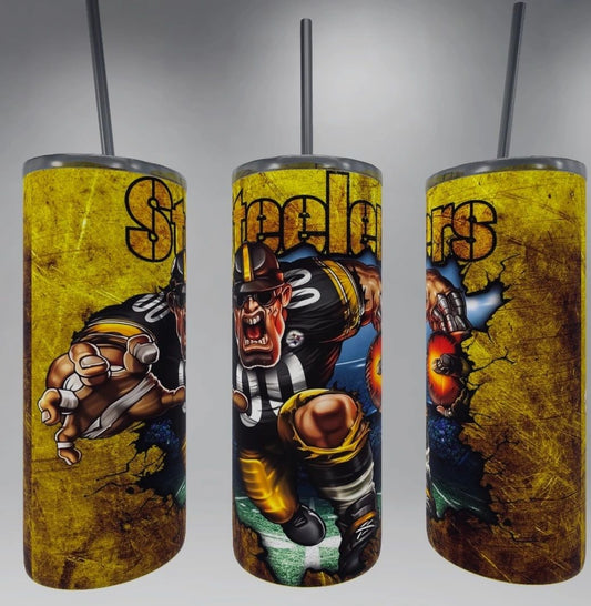 Pittsburgh Steelers 20 oz skinny tumbler