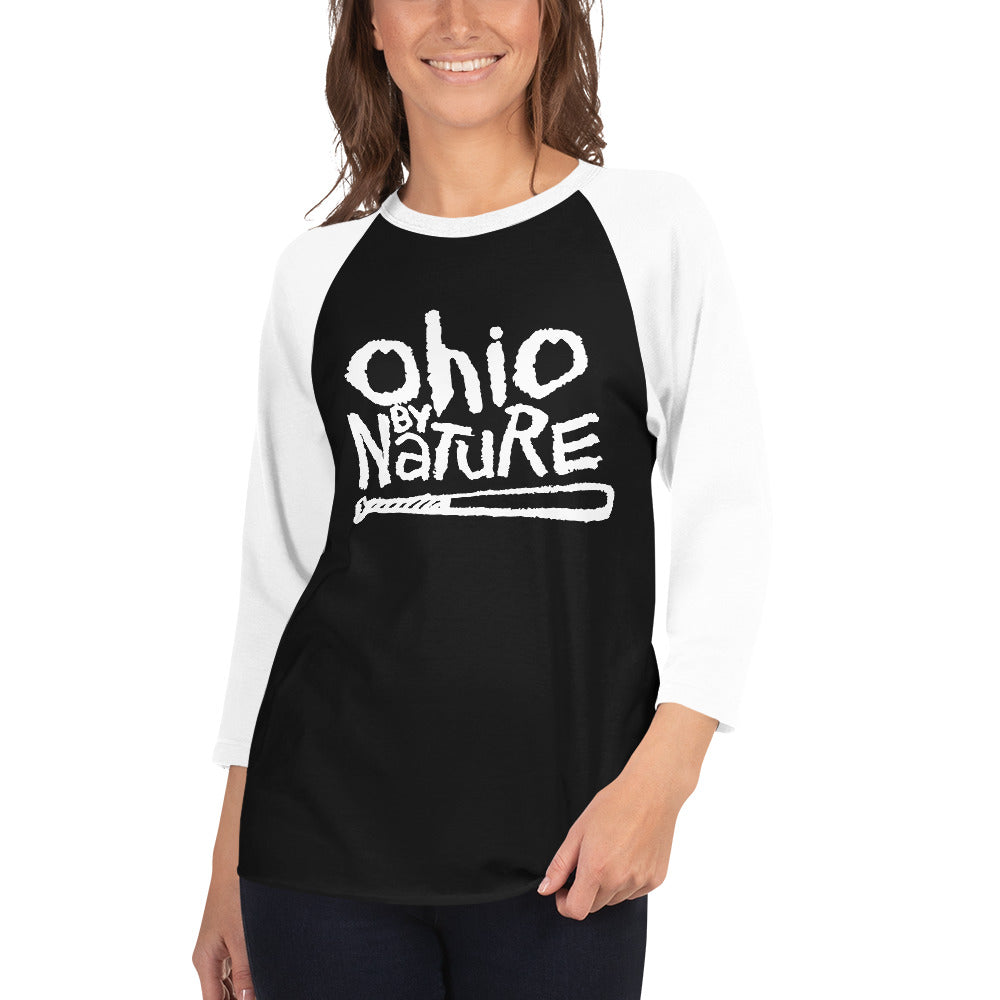 Ohio By Nature 3/4 sleeve raglan shirt