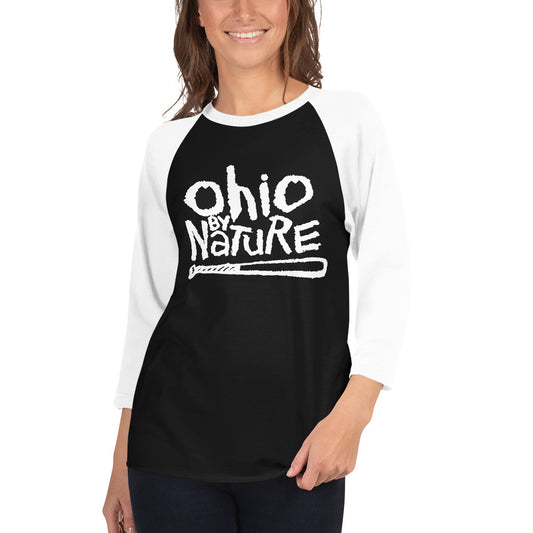 Ohio By Nature 3/4 sleeve raglan shirt