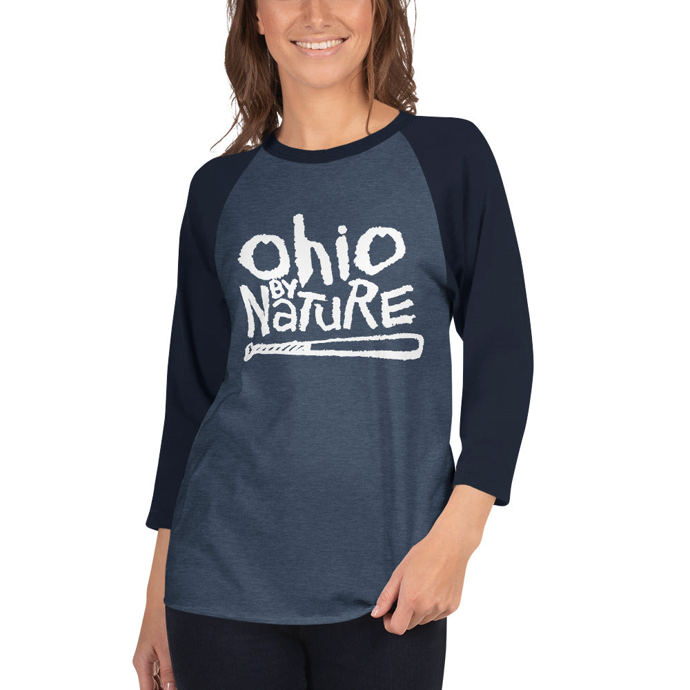 Ohio By Nature 3/4 sleeve raglan shirt