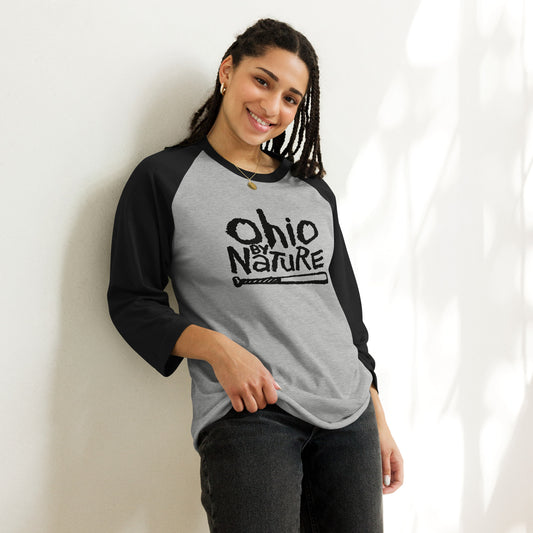 Ohio By Nature QUINNESSENTIAL Gear 3/4 sleeve raglan shirt