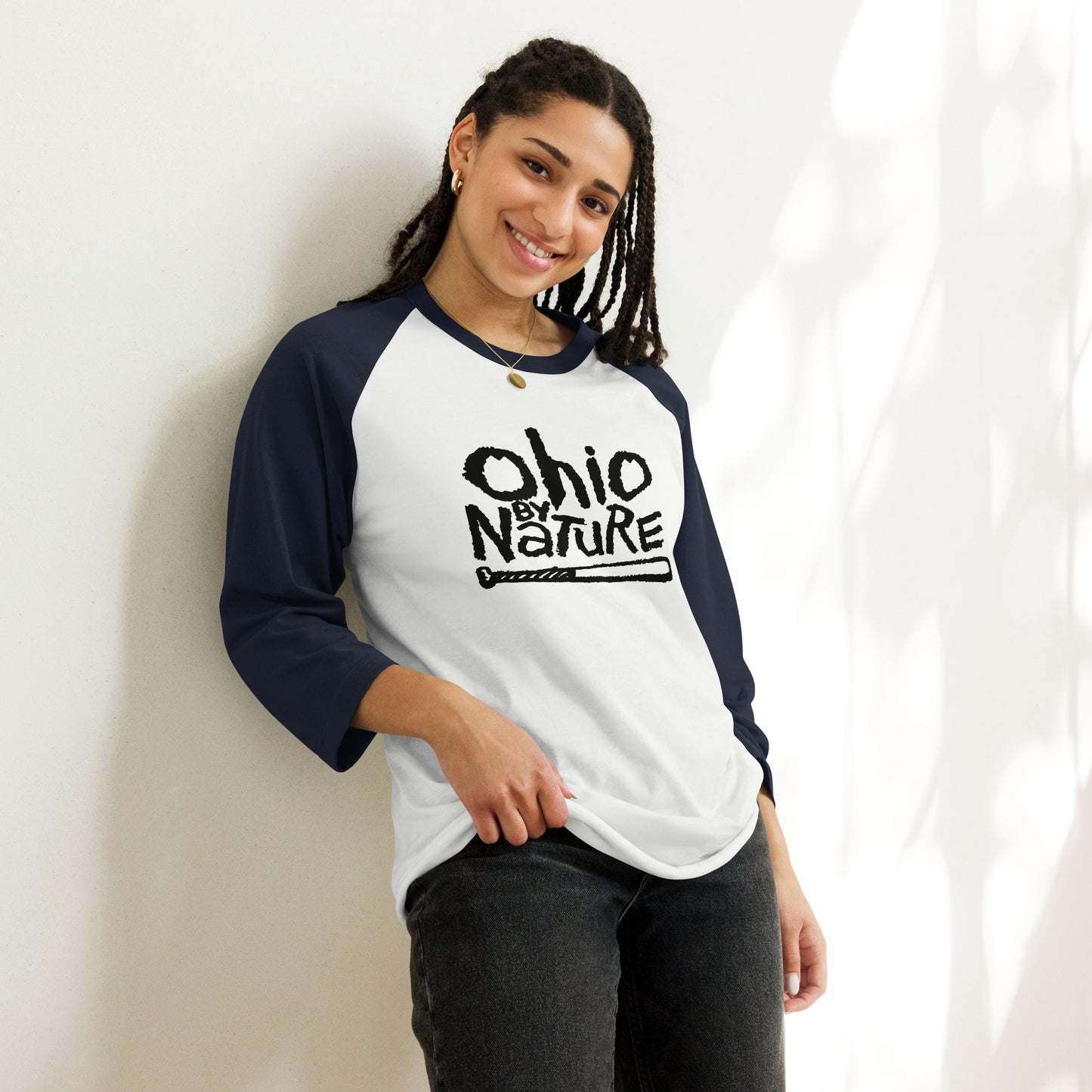 Ohio By Nature QUINNESSENTIAL Gear 3/4 sleeve raglan shirt
