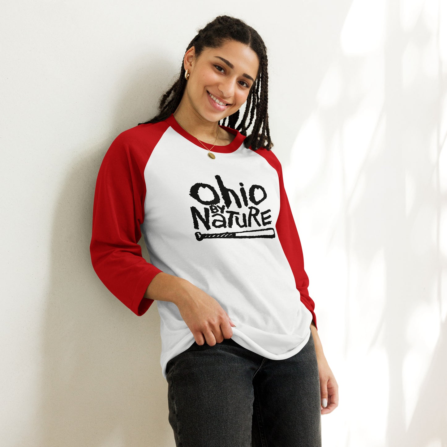 Ohio By Nature QUINNESSENTIAL Gear 3/4 sleeve raglan shirt