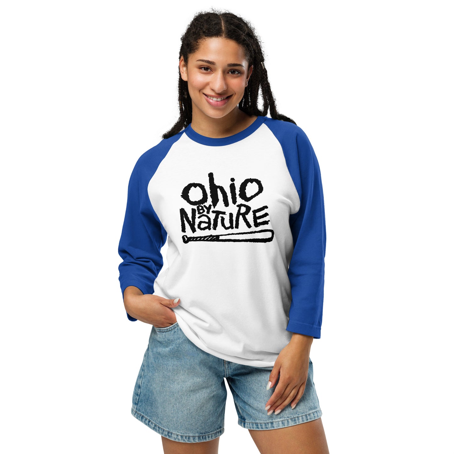 Ohio By Nature QUINNESSENTIAL Gear 3/4 sleeve raglan shirt