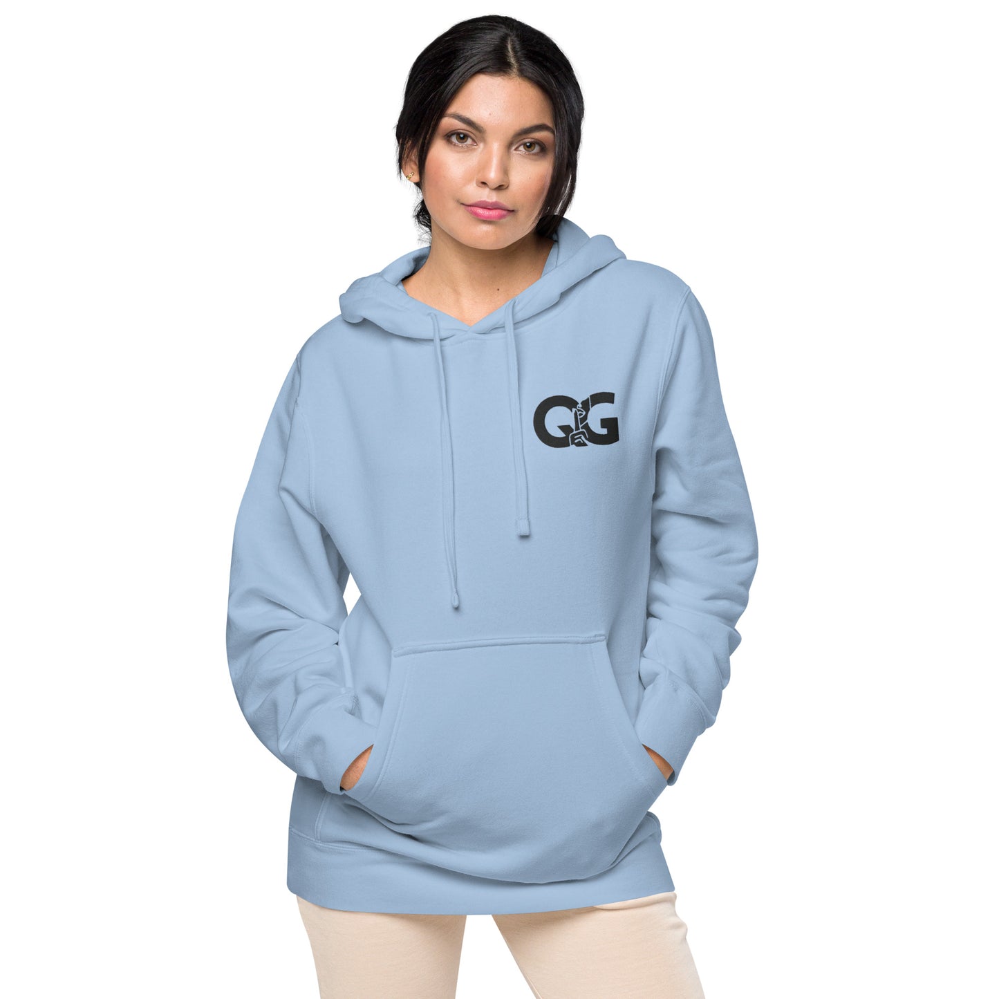 Unisex pigment-dyed hoodie