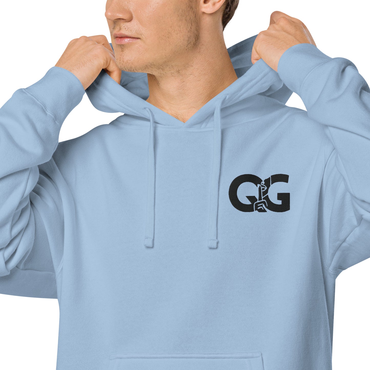 Unisex pigment-dyed hoodie