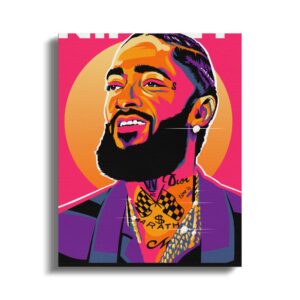 Vibrant Nipsey Hussle Art Digital Download PNG or JPEG