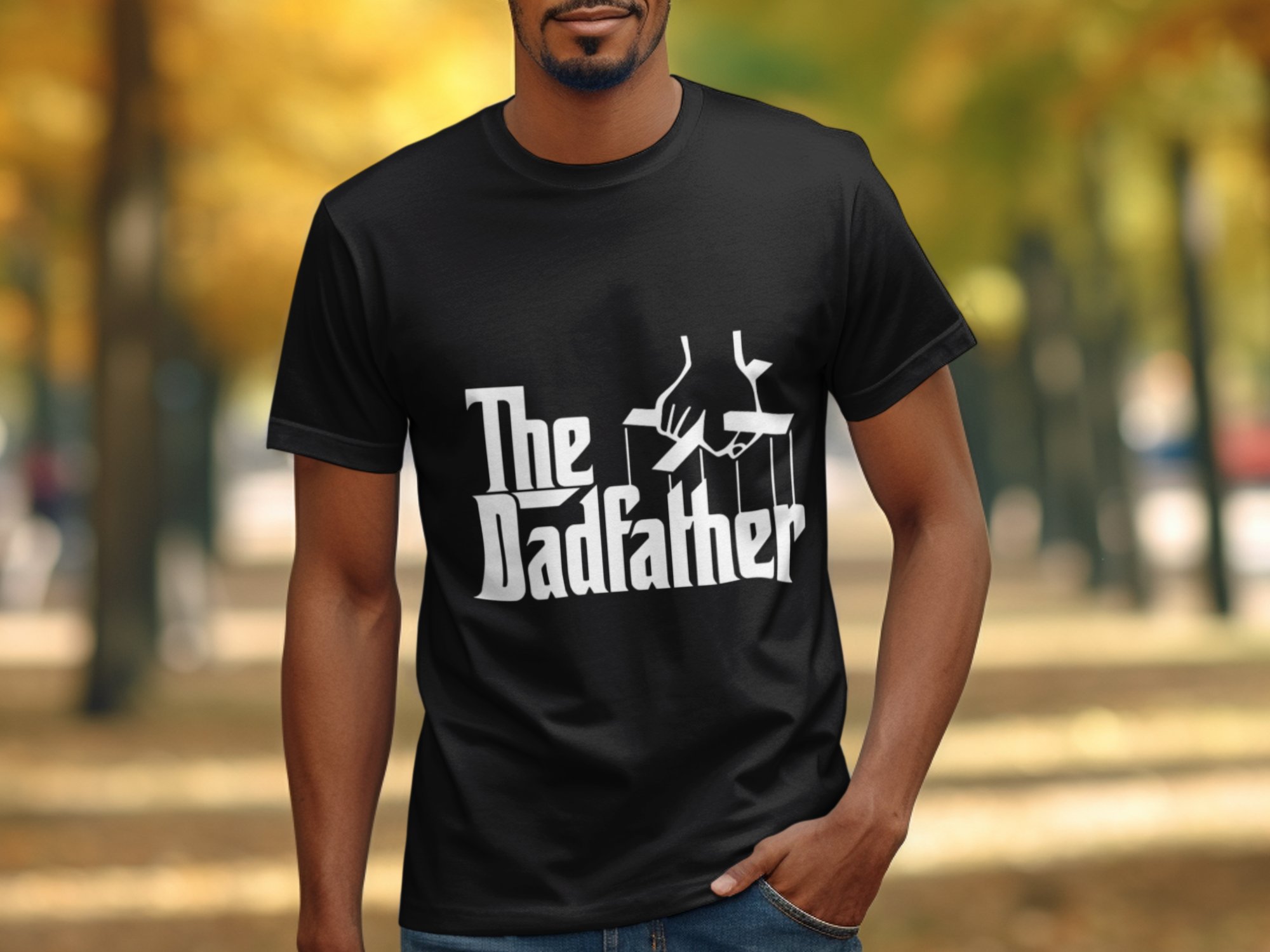 Dadfather T-Shirt, Father's Day Gift, Funny Dad Shirt, Dad Joke Tee, Godfather Parody, Cool Dad Tee, New Dad Gift, Best Dad Ever - Image 2