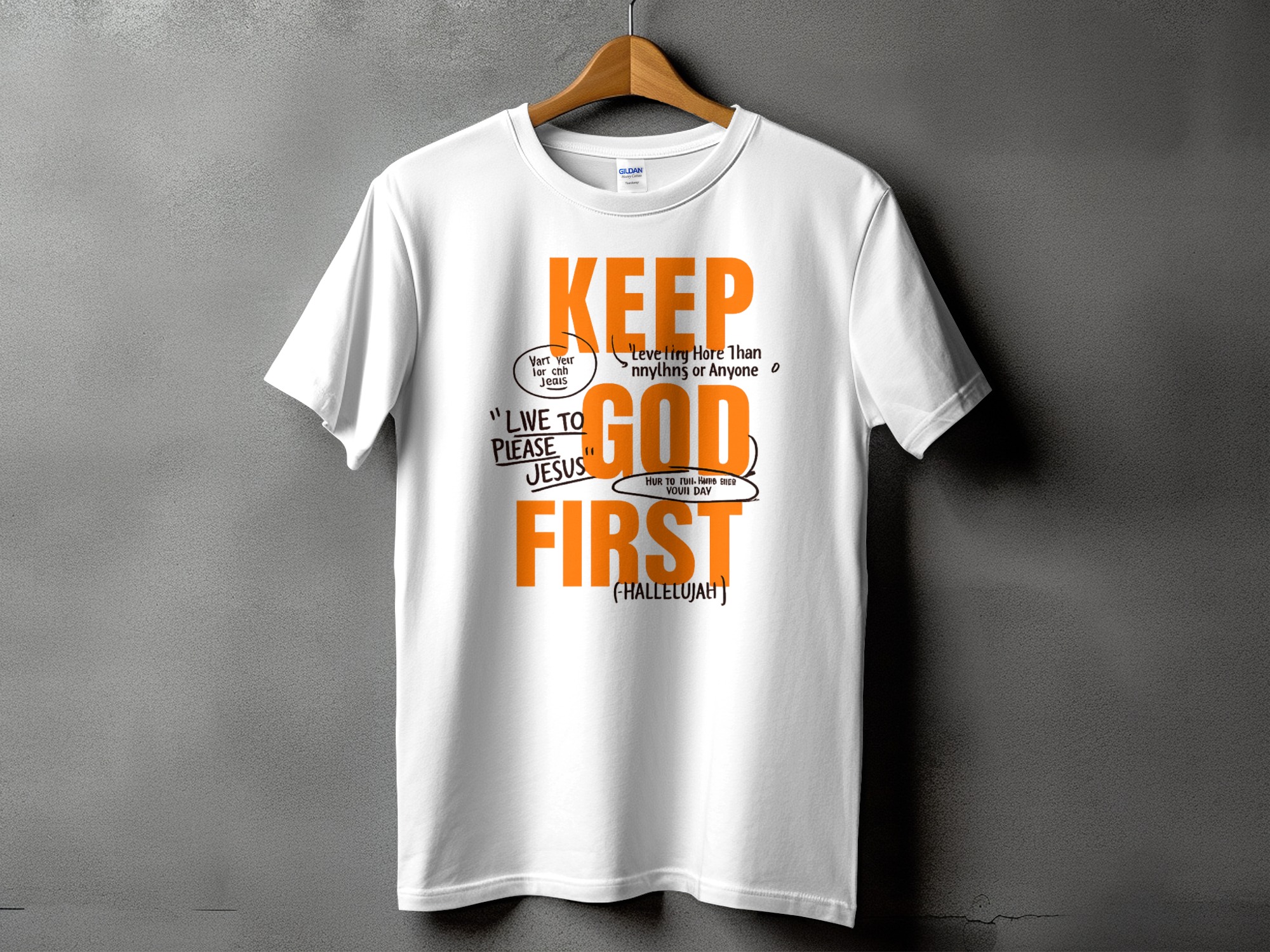 Keep God First Inspirational Christian T-Shirt