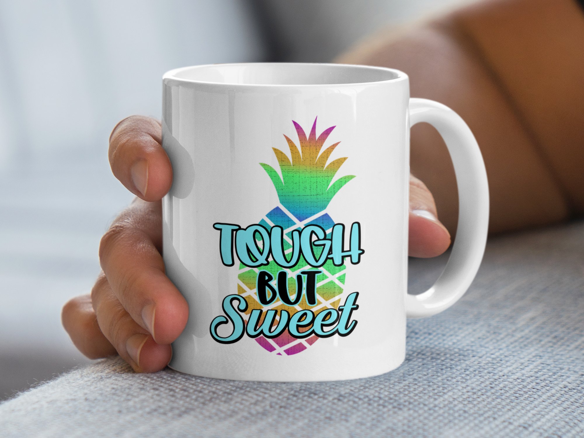 Tough But Sweet Pineapple Gradient Mug - Image 2