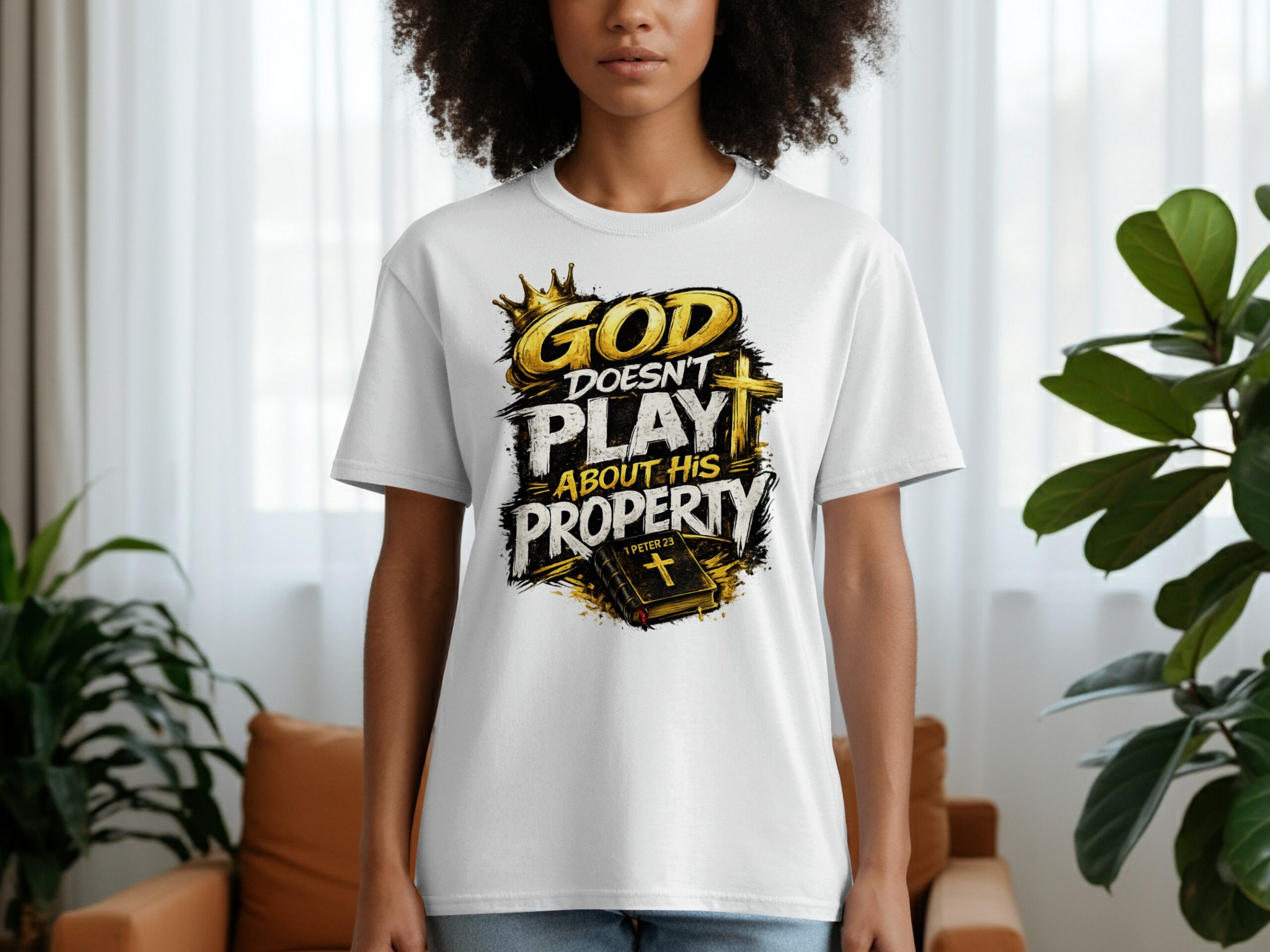 God's Property Christian T-Shirt | Divine Ownership - Image 2