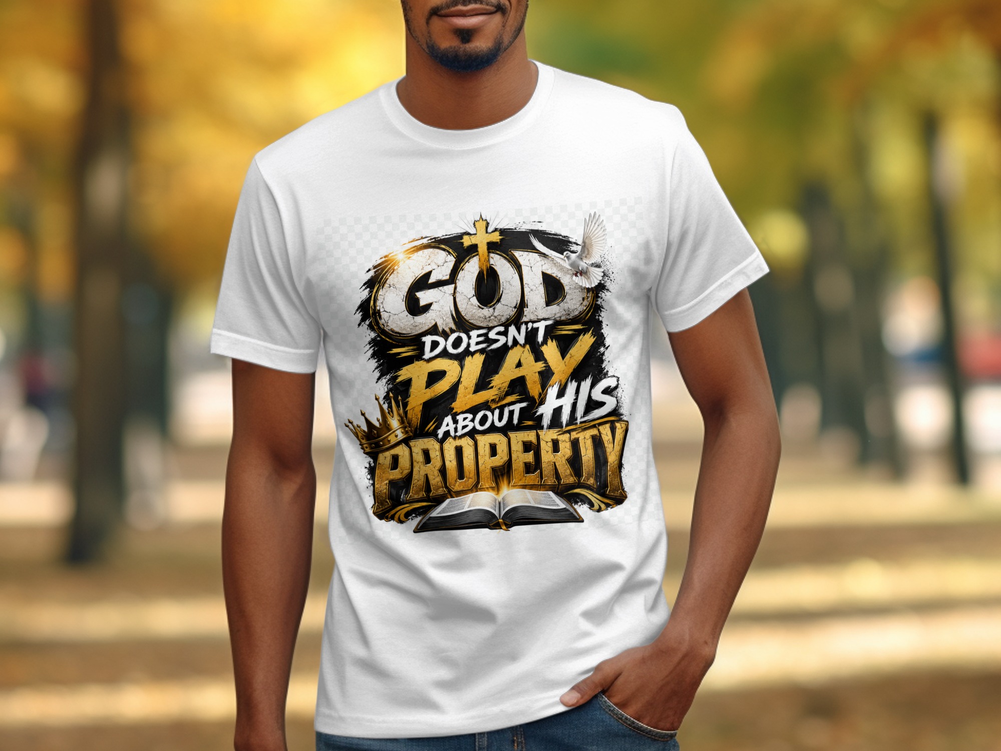 God's Property Christian T-Shirt - Bold Faith Statement Tee - Image 3