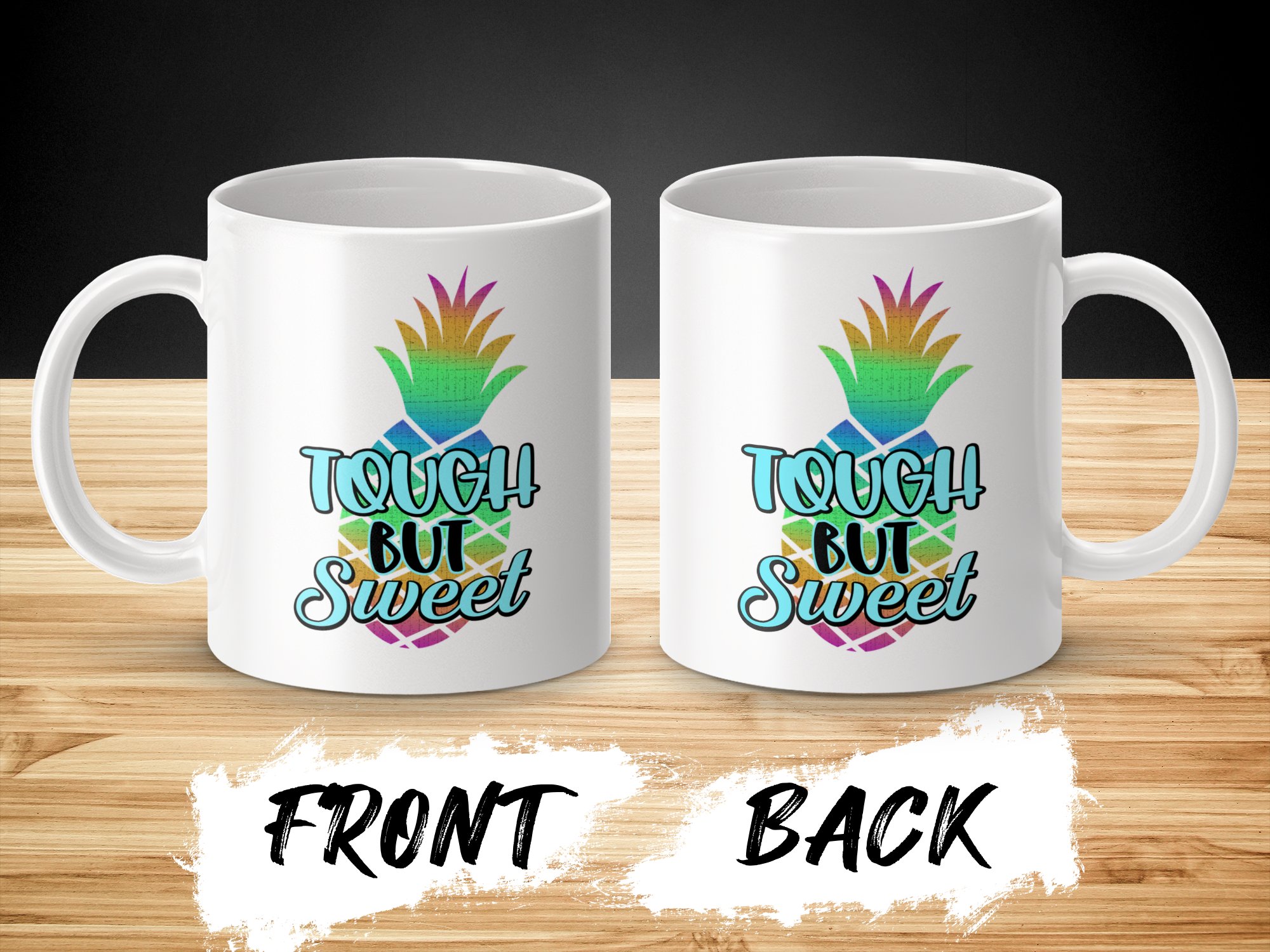 Tough But Sweet Pineapple Gradient Mug - Image 4