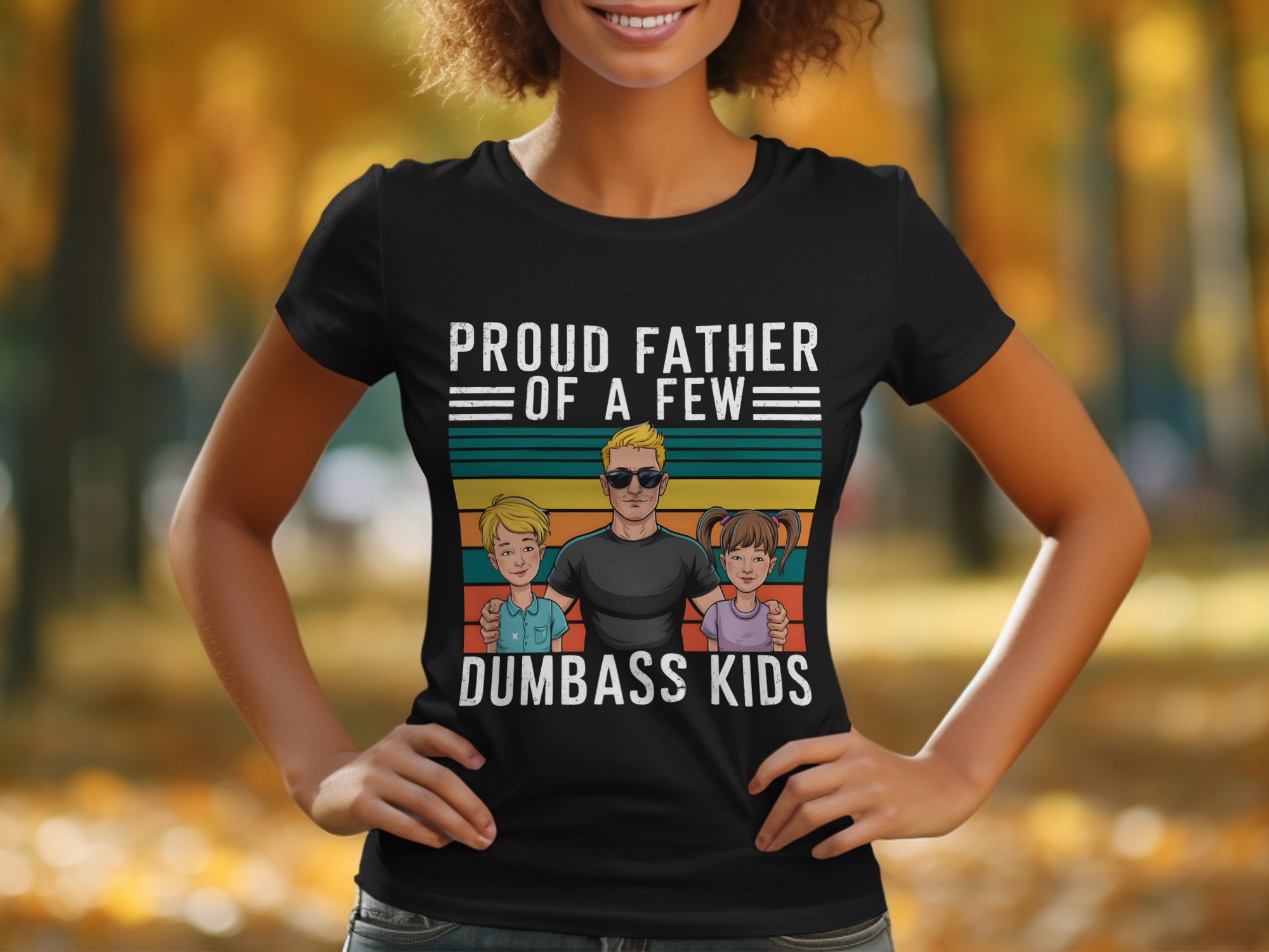 Proud Father of a Few T-Shirt, Funny Dad T-Shirt, Fatherhood Tee, Retro Father Gift, Parenting Humor, Dad Life Shirt - Image 4