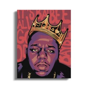 Art of Iconic Portrait with Crown Digital