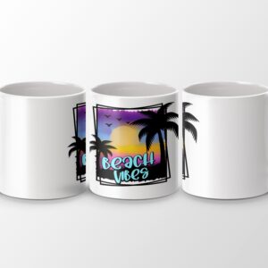 Tropical Beach Vibes Sunset Mug