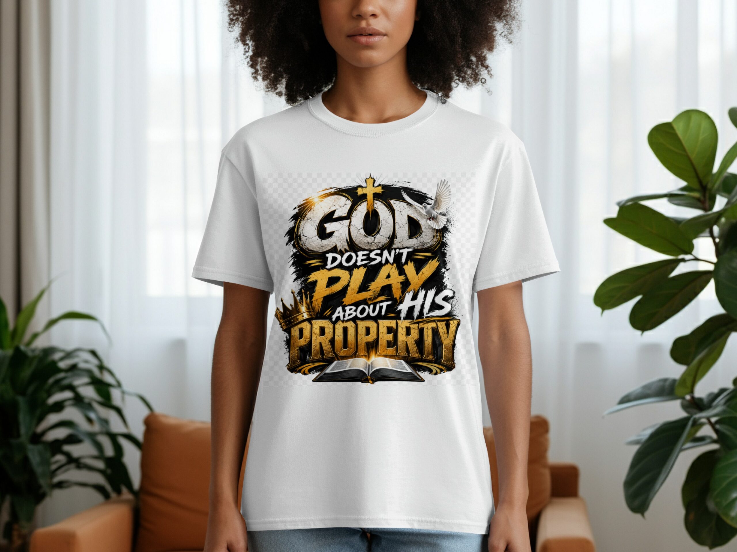 God's Property Christian T-Shirt - Bold Faith Statement Tee - Image 2