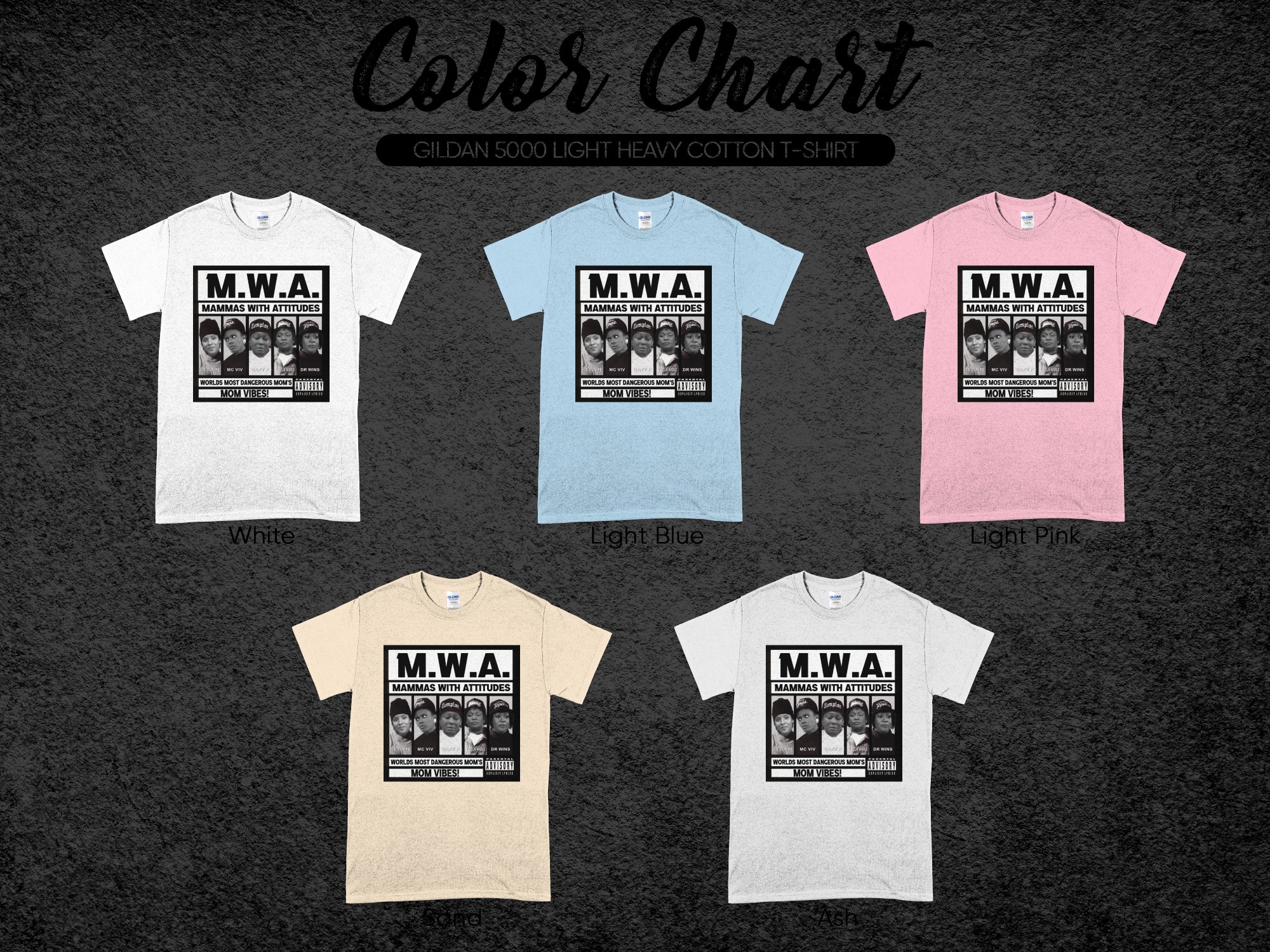 MWA Mammas With Attitudes T-Shirt, Worlds Most Dangerous Moms Tee, 90s Hip Hop Inspired Shirt, Funny Mom Vibes Graphic Tee - Image 5
