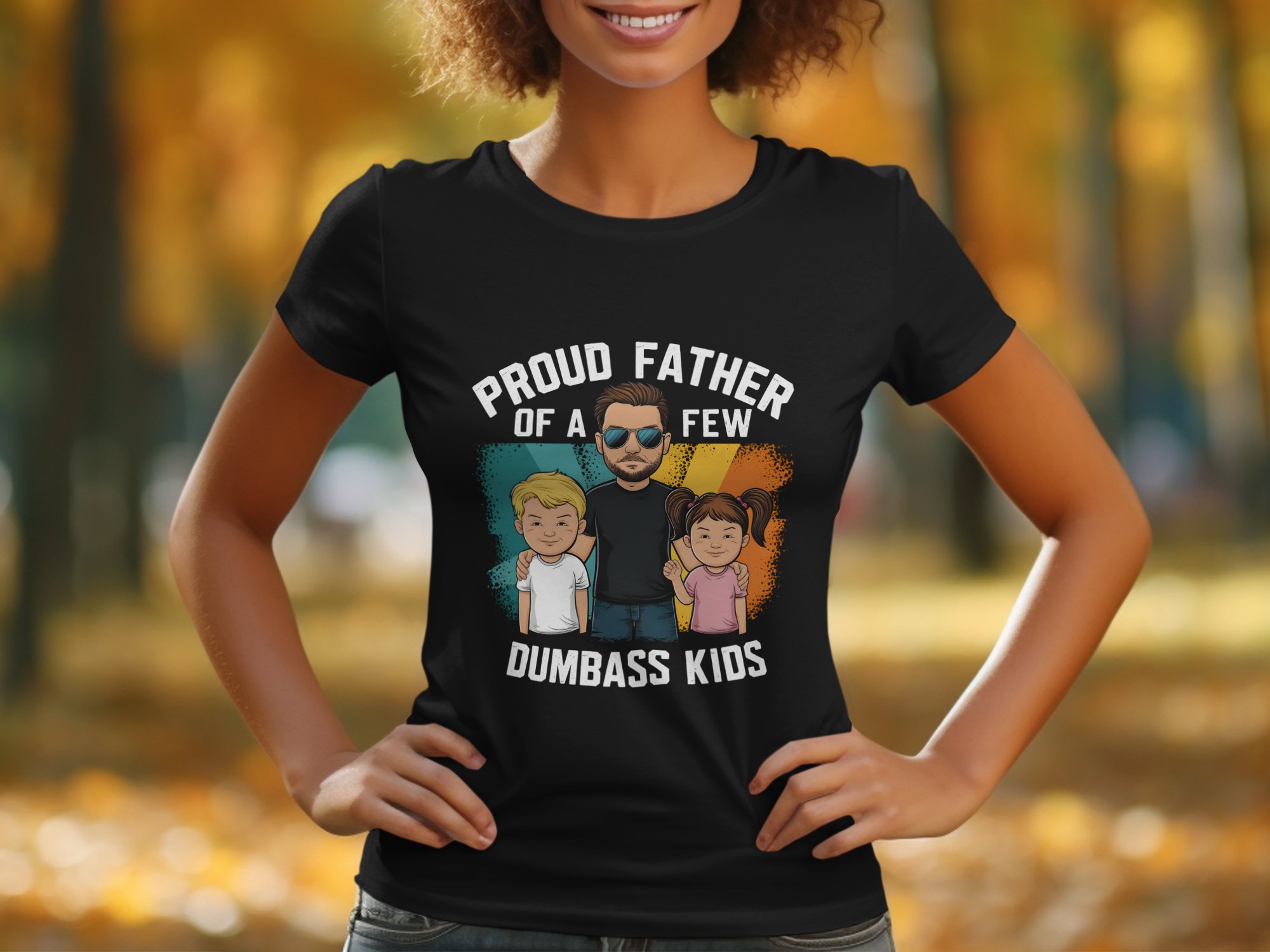 Proud Father of Dumbass Kids T-Shirt, Dad Joke Shirt, Funny Dad Tee, Father's Day Gift, Sarcastic Dad Shirt, Cool Dad T Shirt - Image 4
