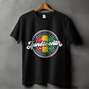 Juneteenth T-Shirt, Emancipation Day Tee, Black History Month Shirt, Celebrate Freedom T-Shirt, Remember the Past, Raised Fist Design