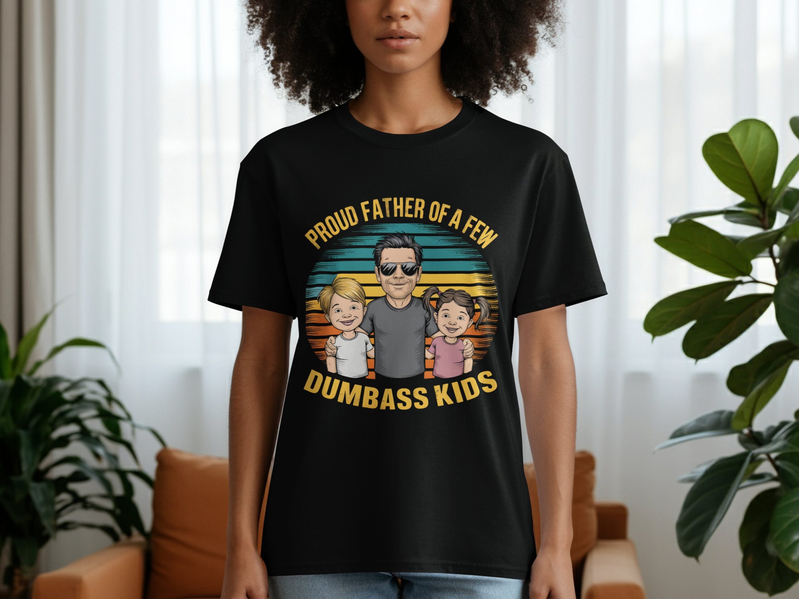 Proud Father T-Shirt, Funny Dad Shirt, Father's Day Gift, Dumbass Kids Tee, Dad Joke Shirt, Family T-Shirt, Best Dad Ever, Dad Of Kids - Image 8