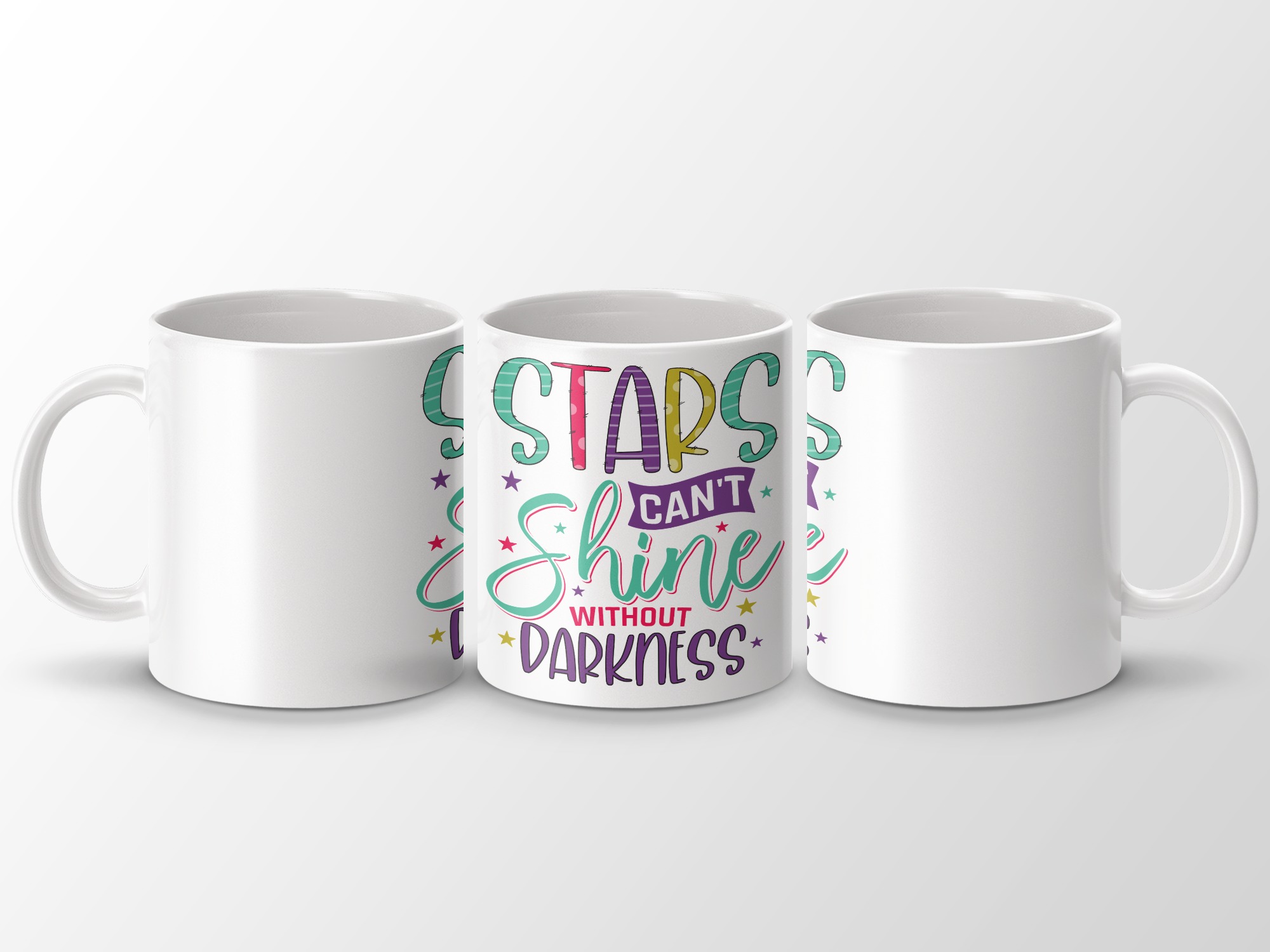 Uplifting Stars Can't Shine Without Darkness Coffee Mug