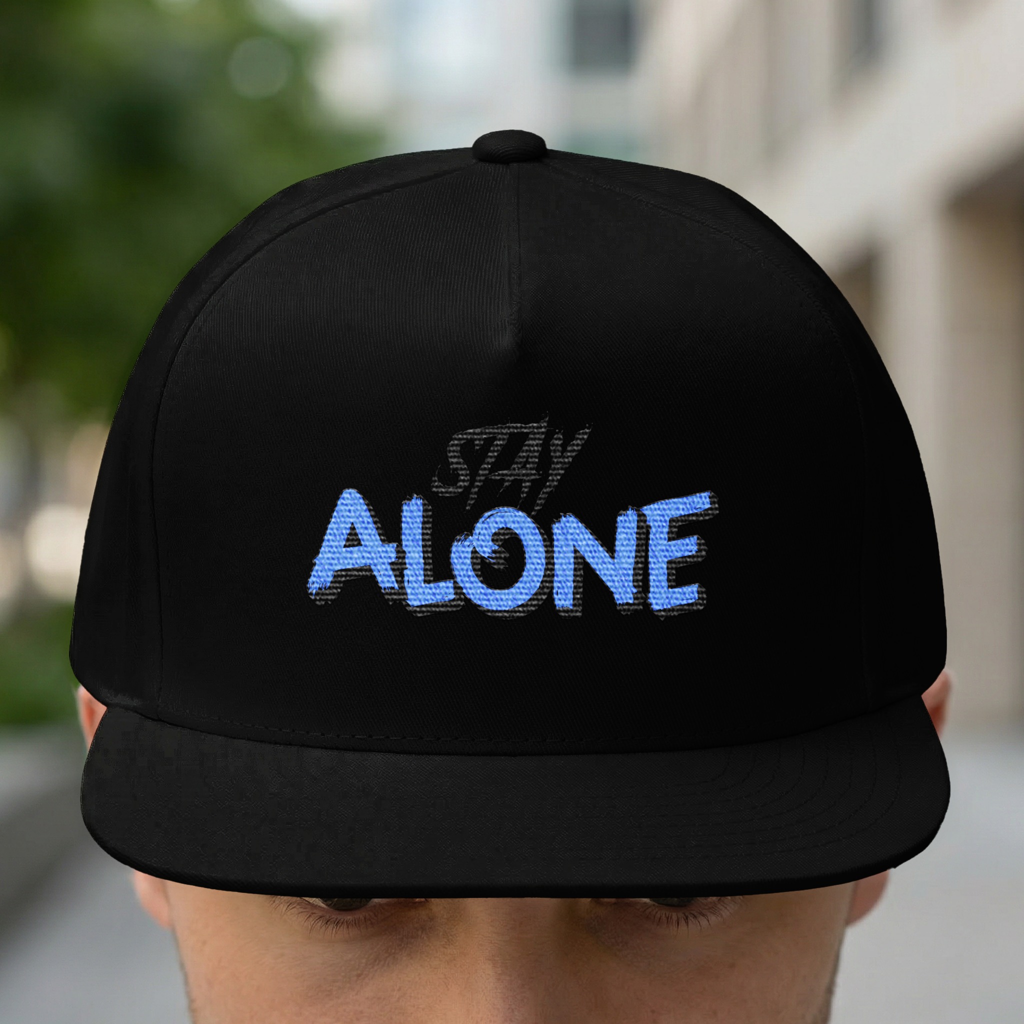 Stay Alone Graphic Hat - Sarcastic Introvert Style - Image 3