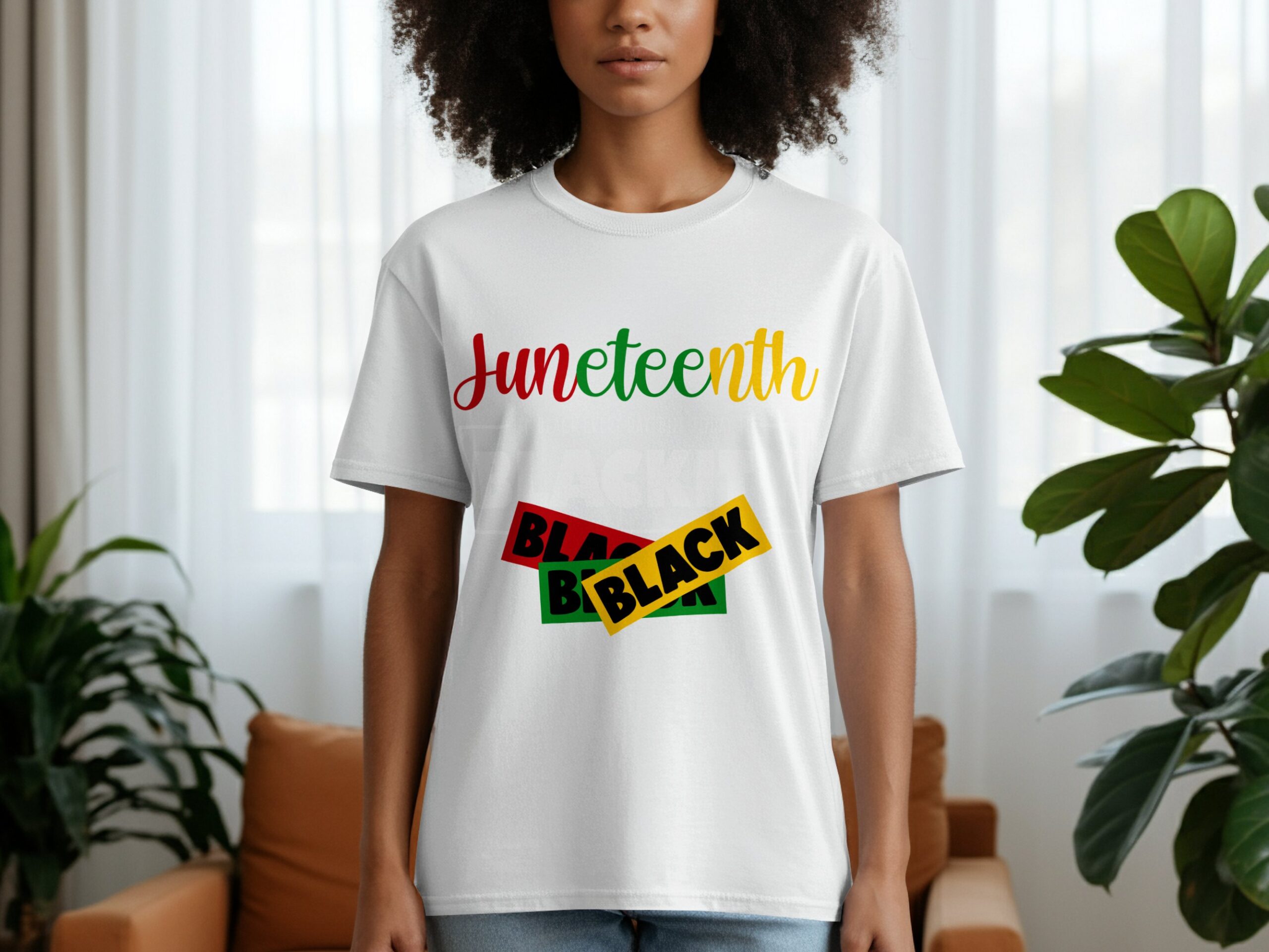 Juneteenth T-Shirt, Black Freedom Day Tee, Celebrate Juneteenth, Red Black Green Yellow, Juneteenth Shirt, Black History Month, Freedom - Image 4