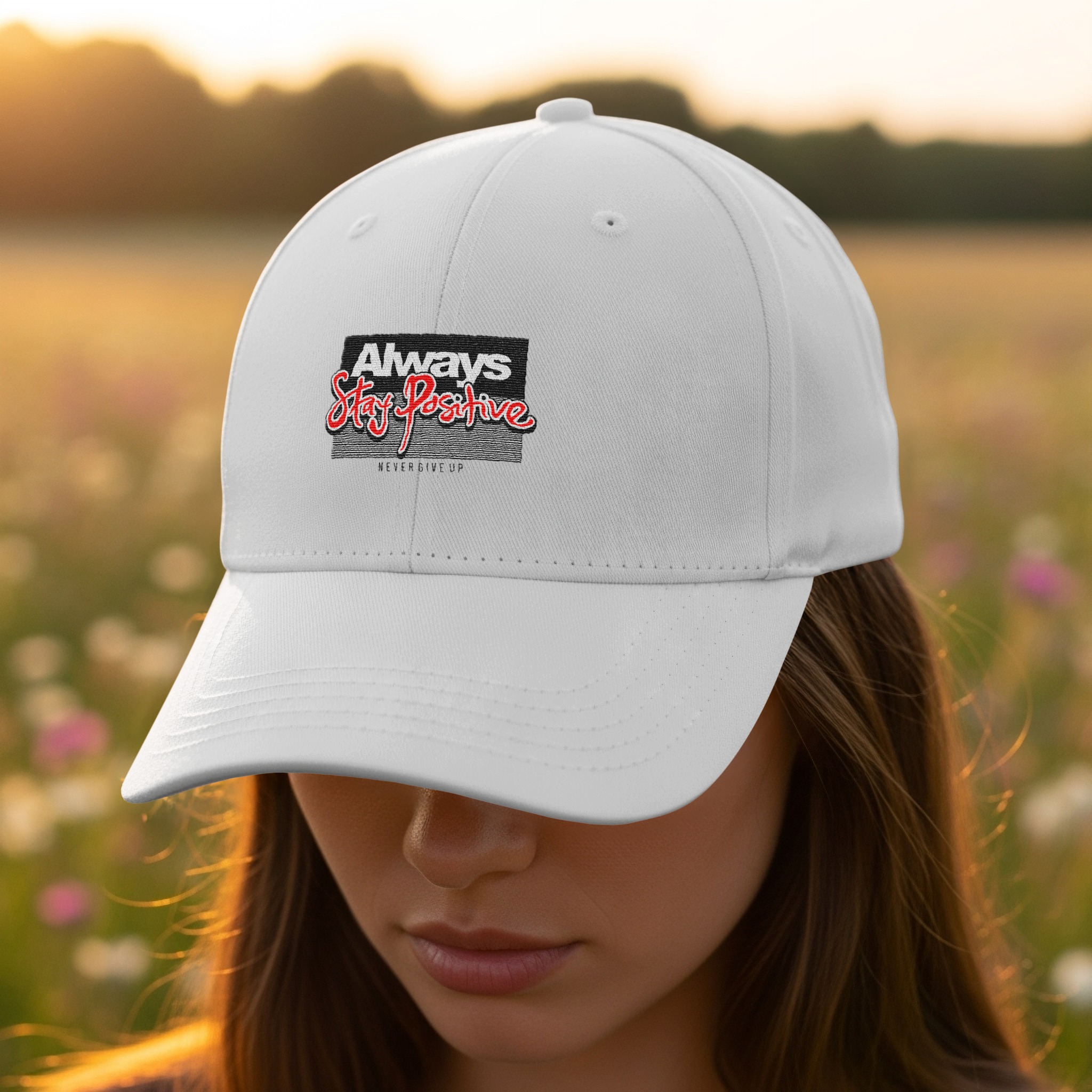 Always Stay Positive Hat - Inspirational Streetwear Design - Image 3