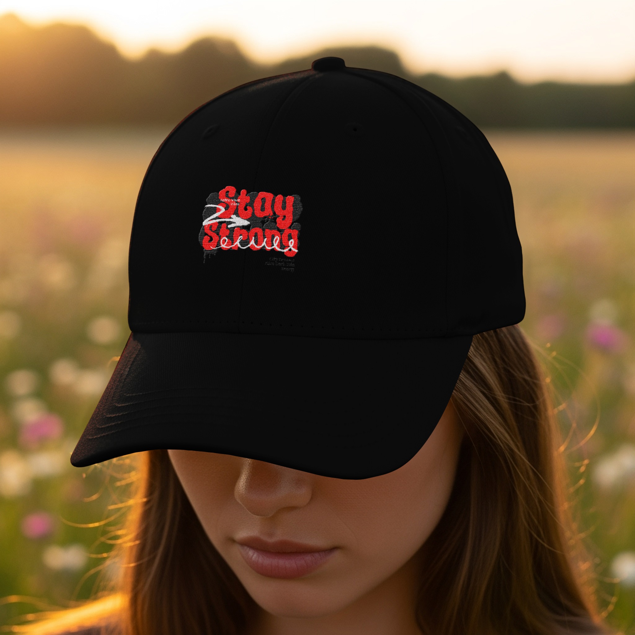 Stay Strong Retro Graffiti Hat - Image 2